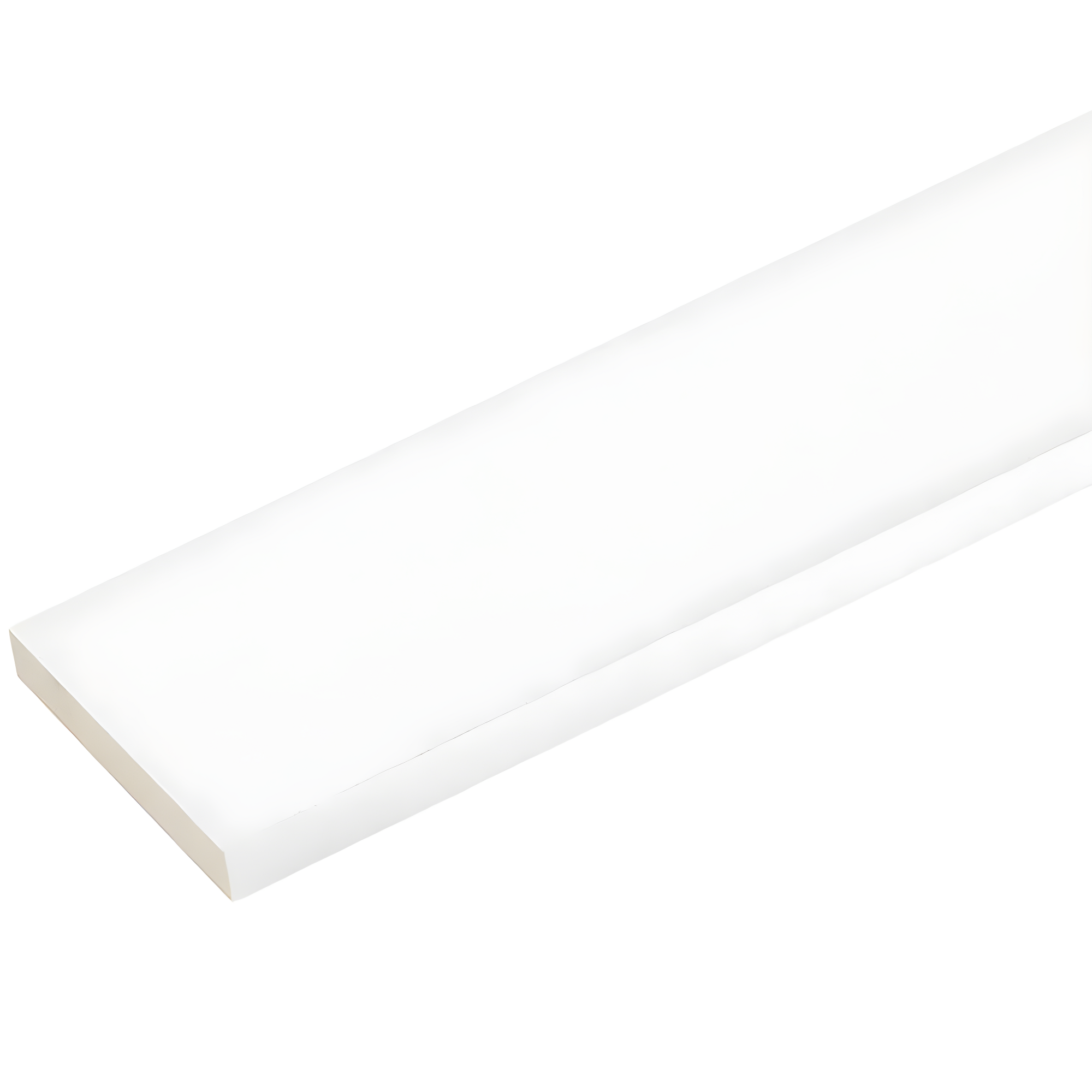 8 ft White Smooth Vinyl Trim Board Pack