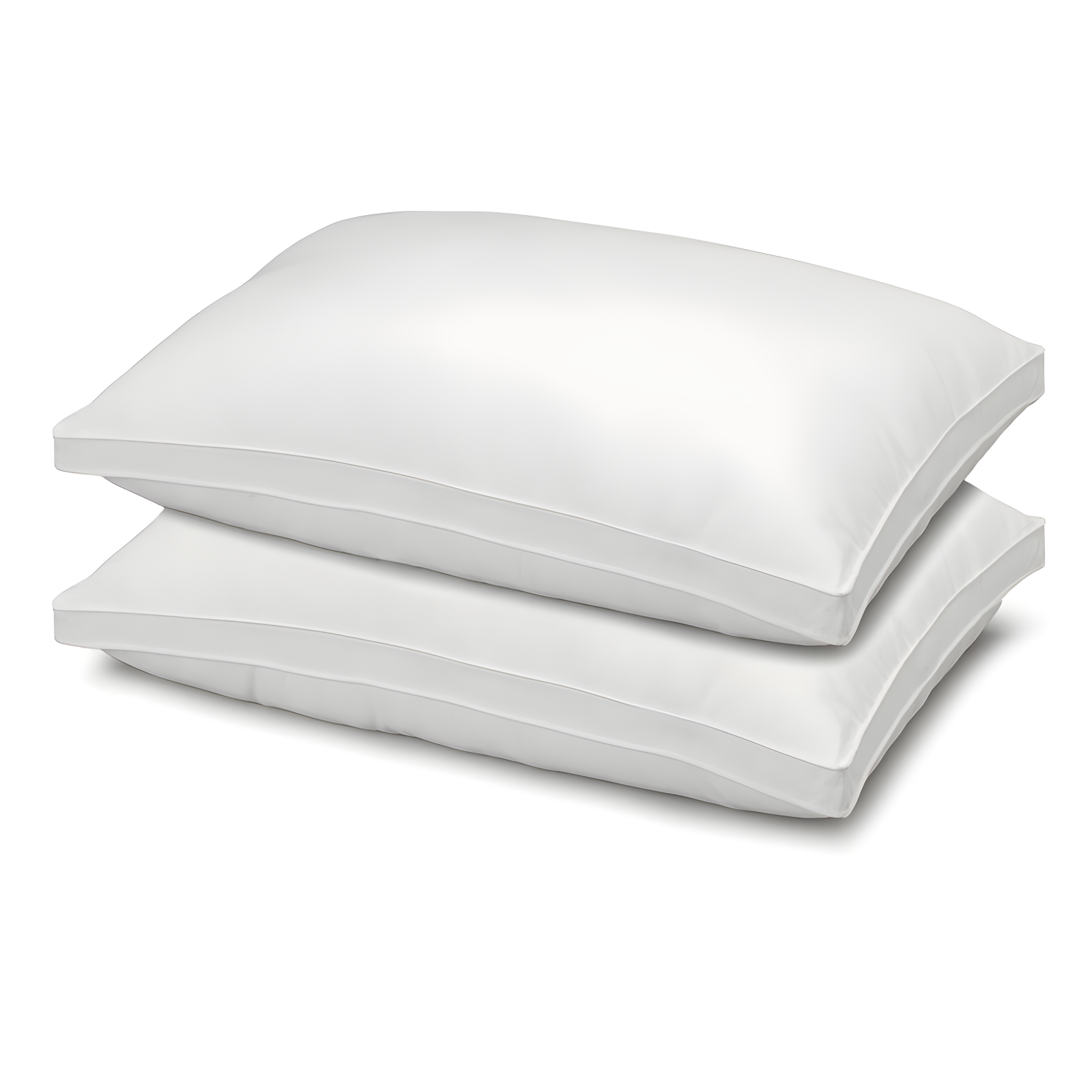 Ella Jayne White Hypoallergenic Gusseted Microfiber Pillows, Set of 2