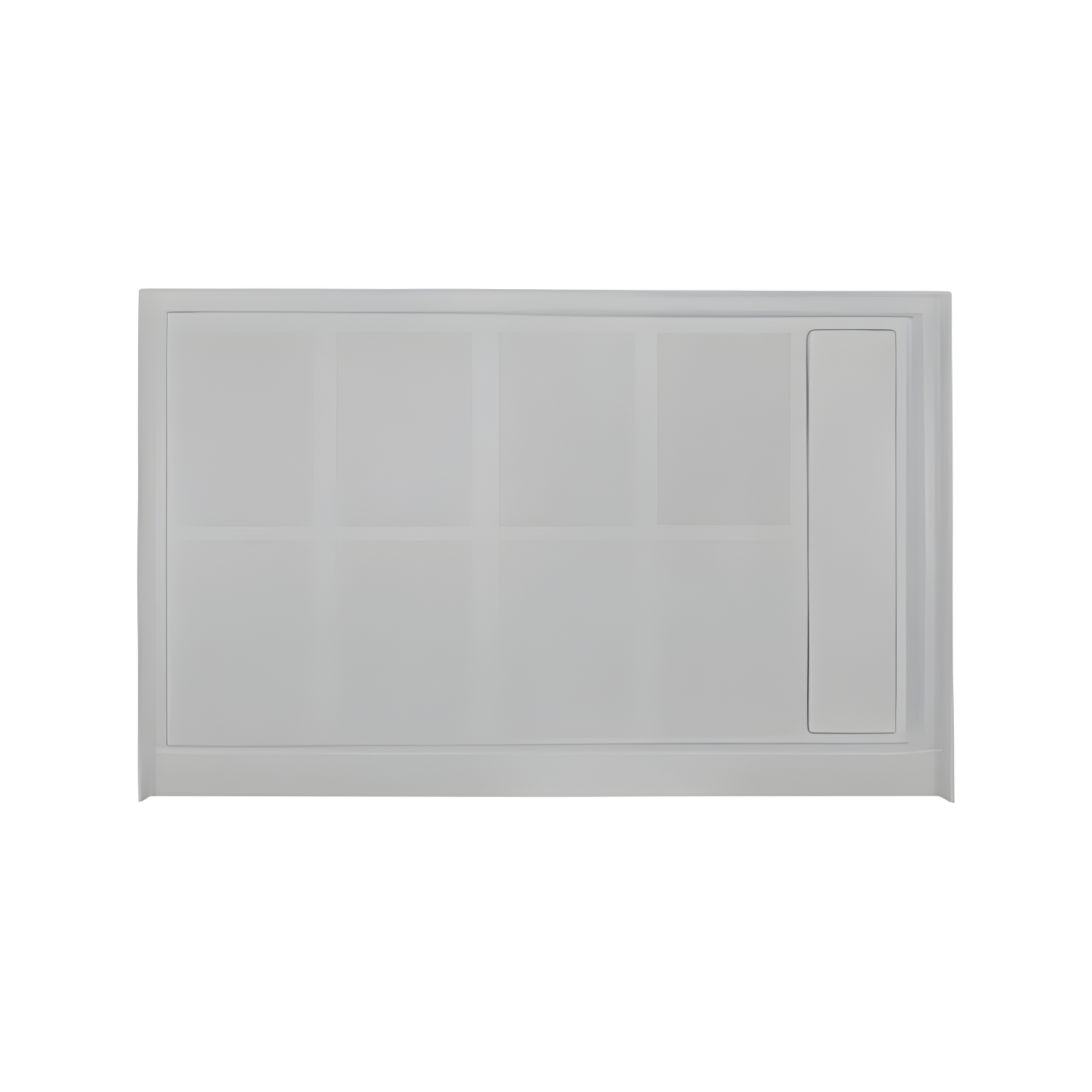 Gray 32'' x 48'' Rectangular Single Threshold Shower Base