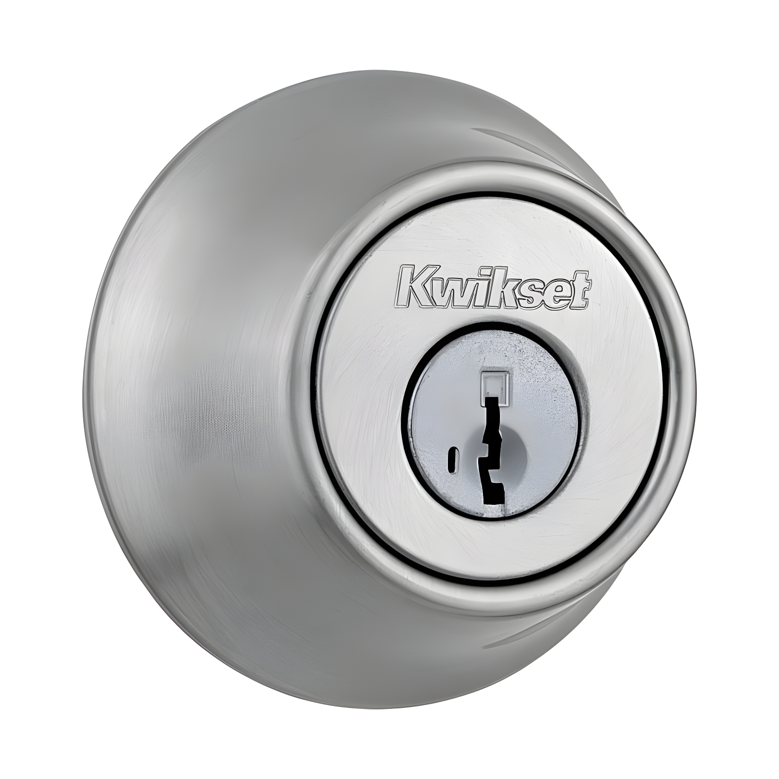 Kwikset Satin Nickel Single Cylinder Deadbolt with SmartKey