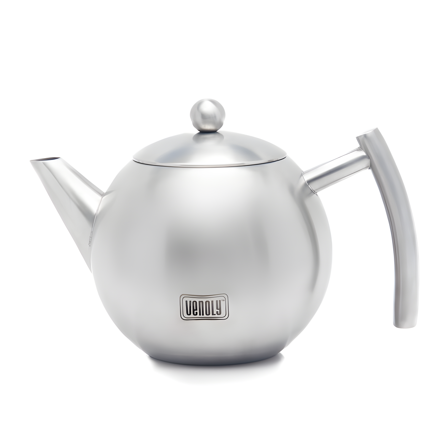 Venoly 1 Liter Stainless Steel Tea Pot with Ergonomic Handle