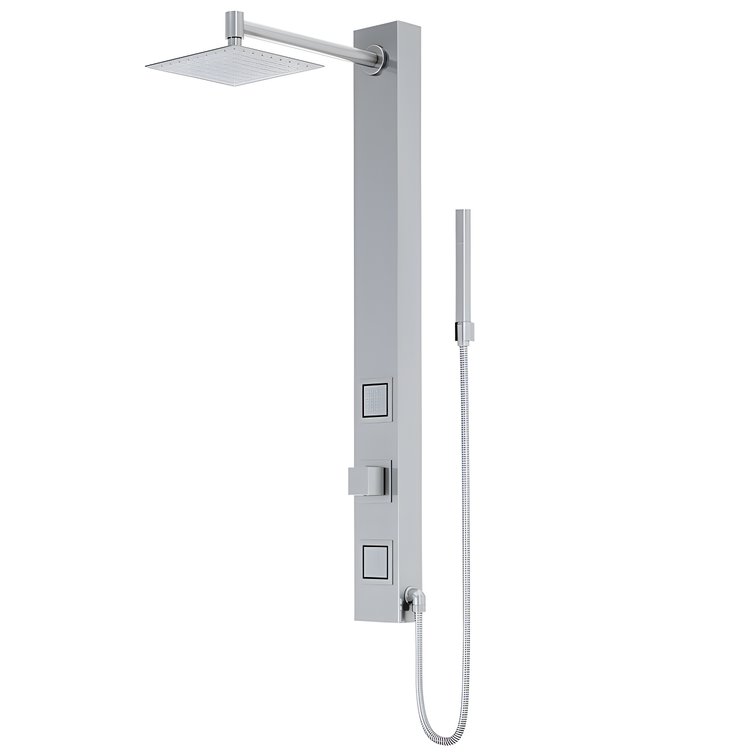 Orchid 39" Stainless Steel 2-Jet Shower Panel with Hand Wand