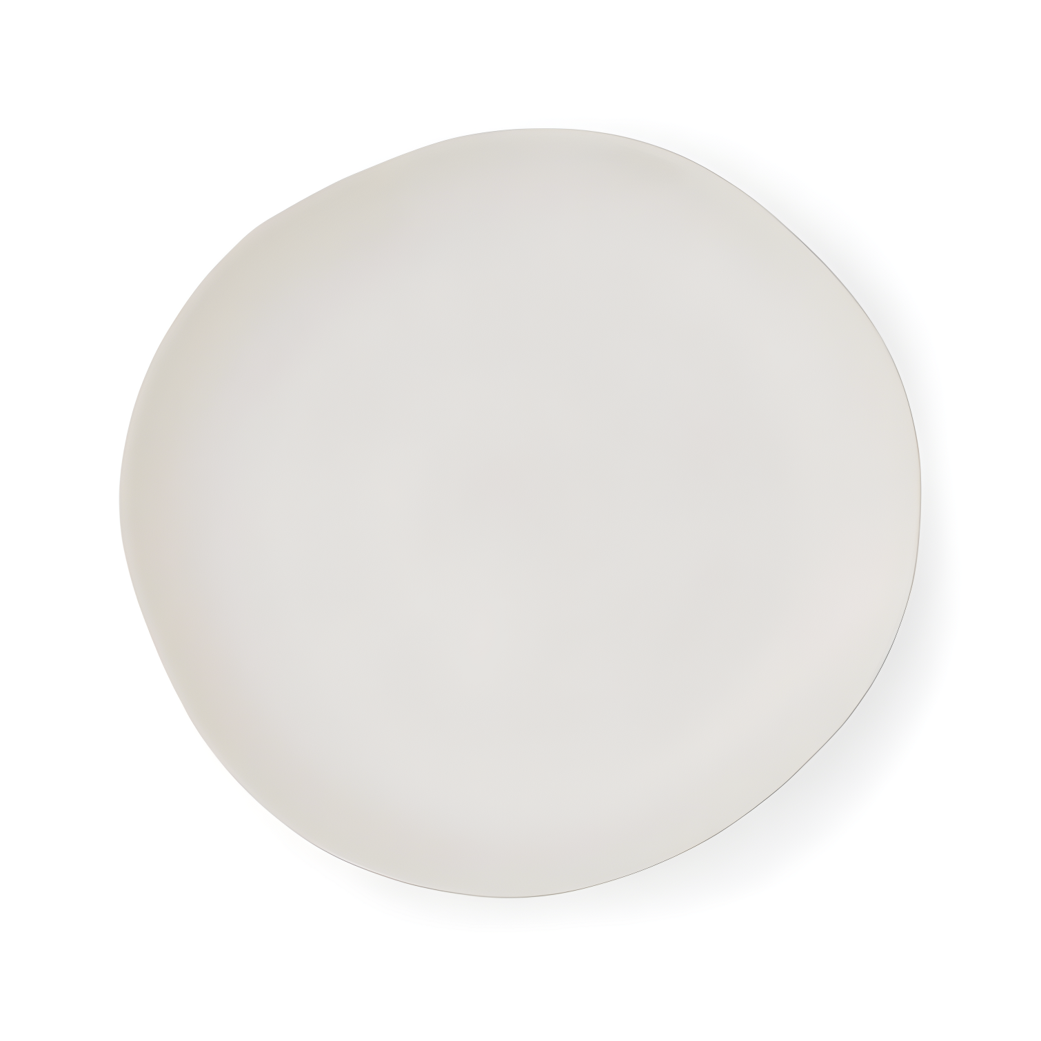 13-Inch White Ceramic Round Serving Platter