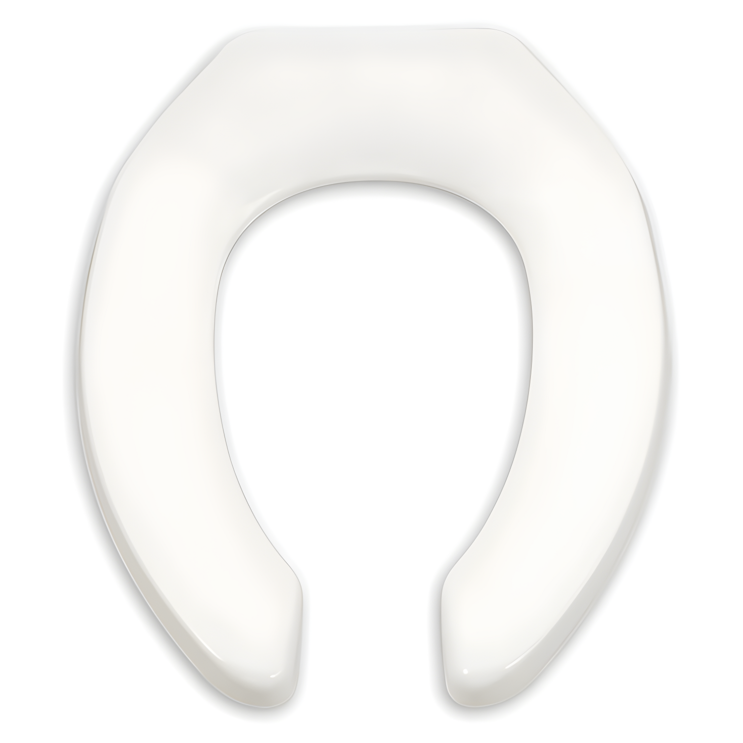 White Plastic Open Front Child Toilet Seat