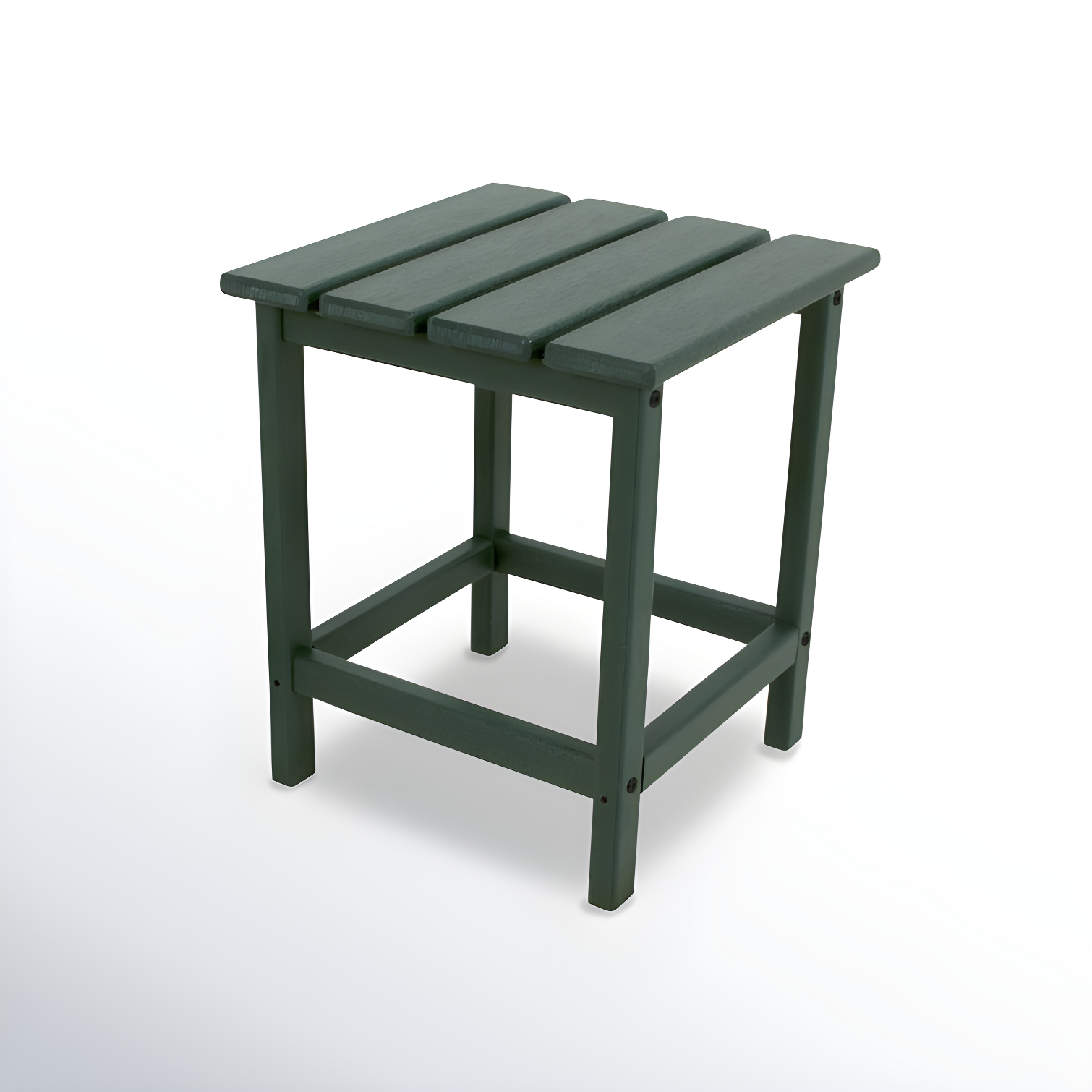 Green Polywood Long Island 18" Outdoor Side Table