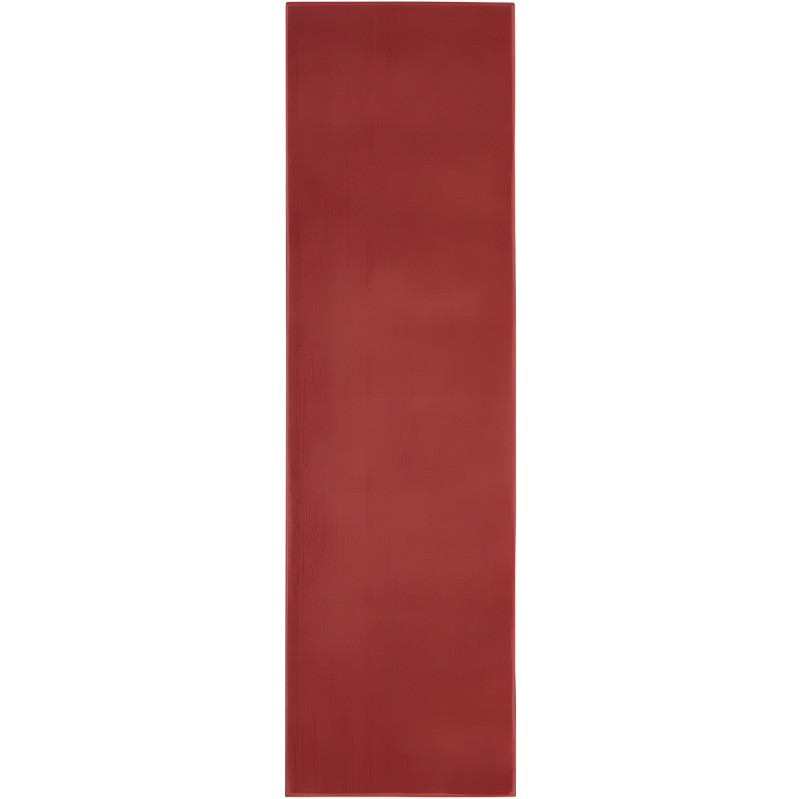 Brick Red Handmade 24" Solid Synthetic Easy-Care Rug