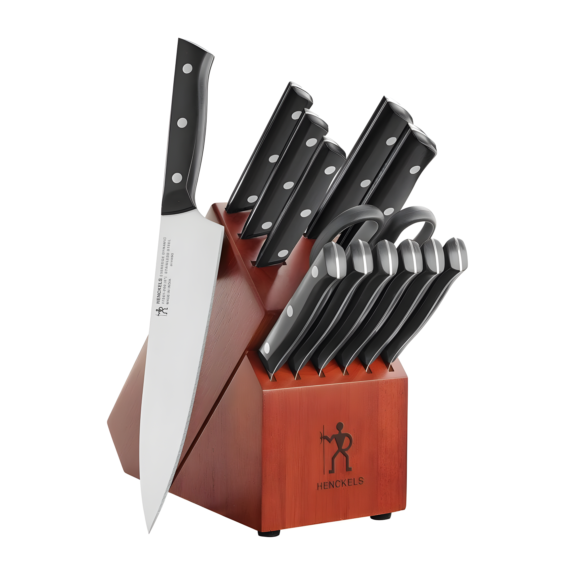 Dynamic 14-Piece Stainless Steel Knife Block Set