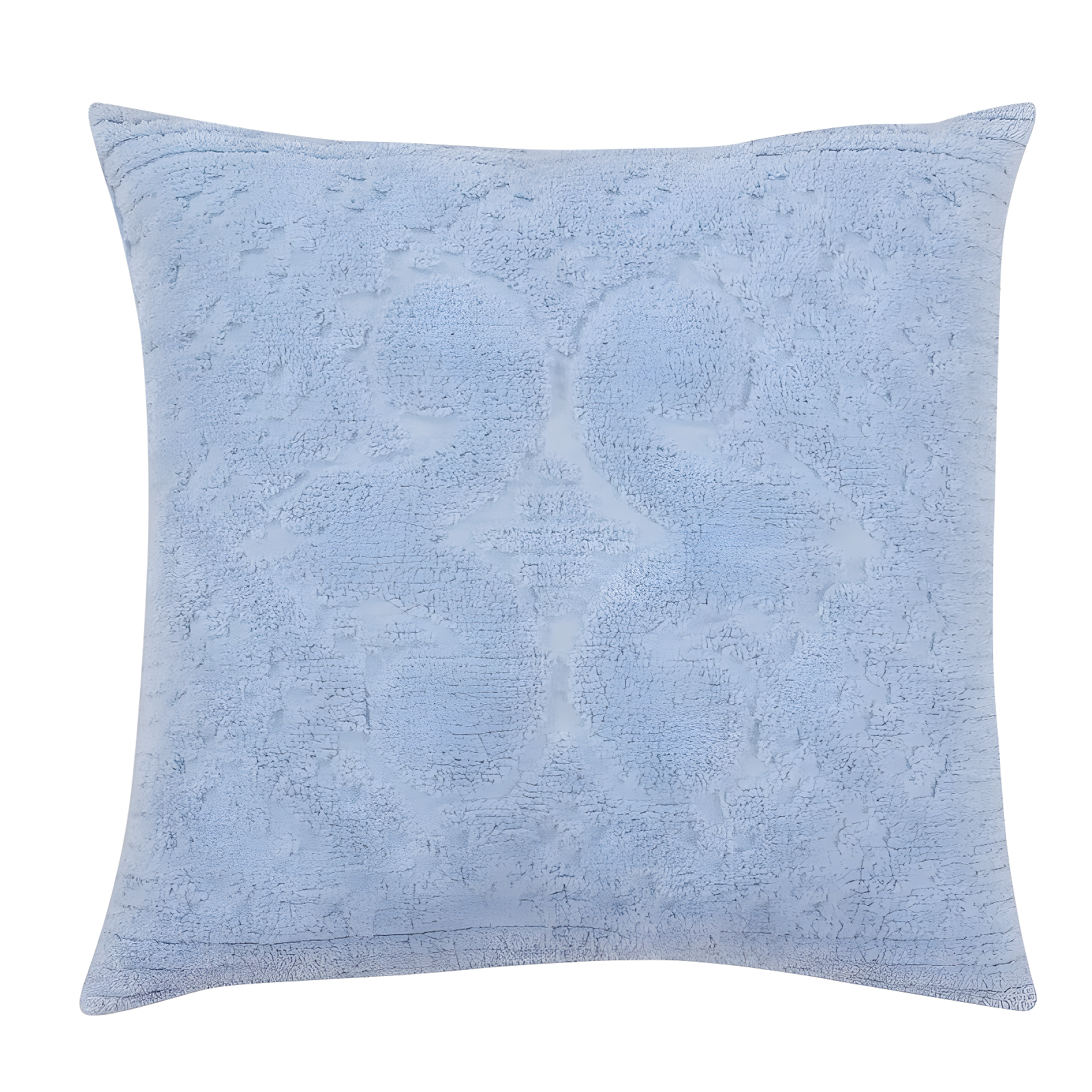 Blue Cotton Tufted Medallion Standard Sham