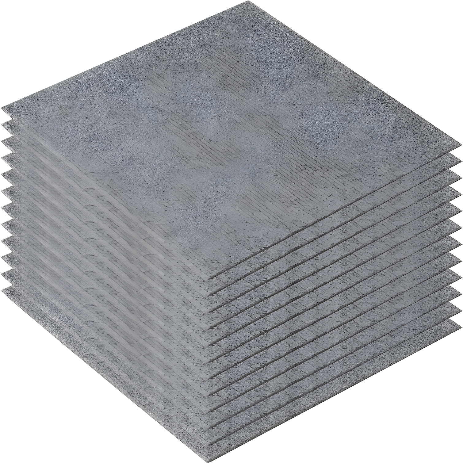 Light Gray 12'' x 12'' Peel and Stick Polyester Carpet Tiles