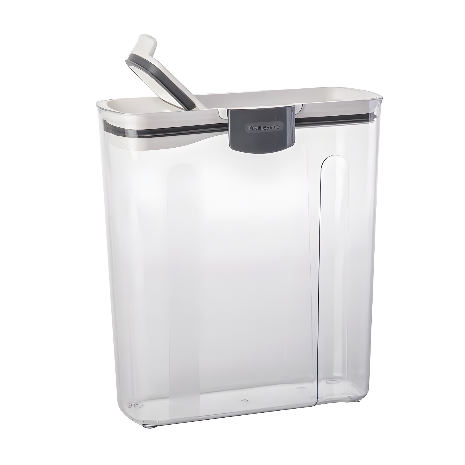 Clear BPA-Free Plastic Cereal Keeper with Flip Top Lid