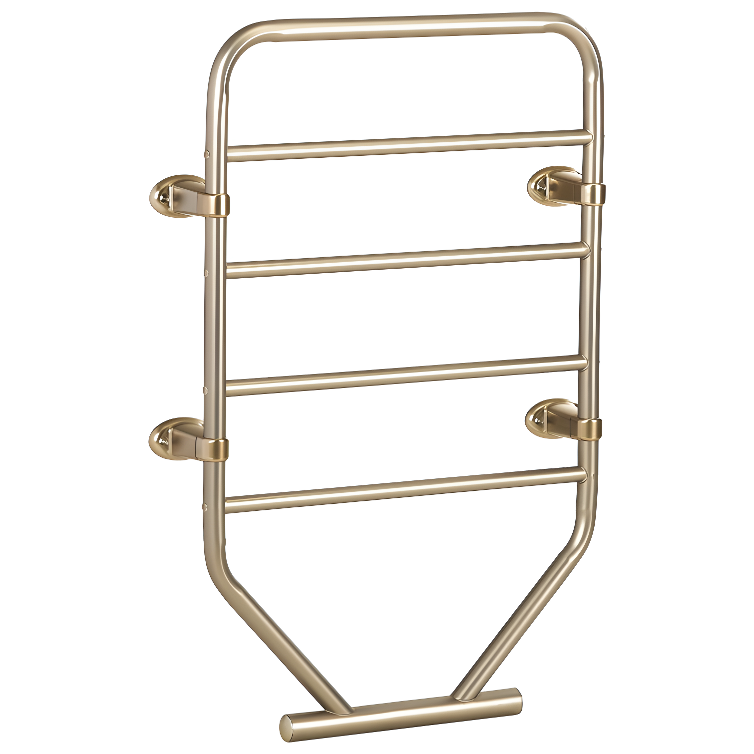 Satin Nickel 5-Bar Wall Mounted Towel Warmer