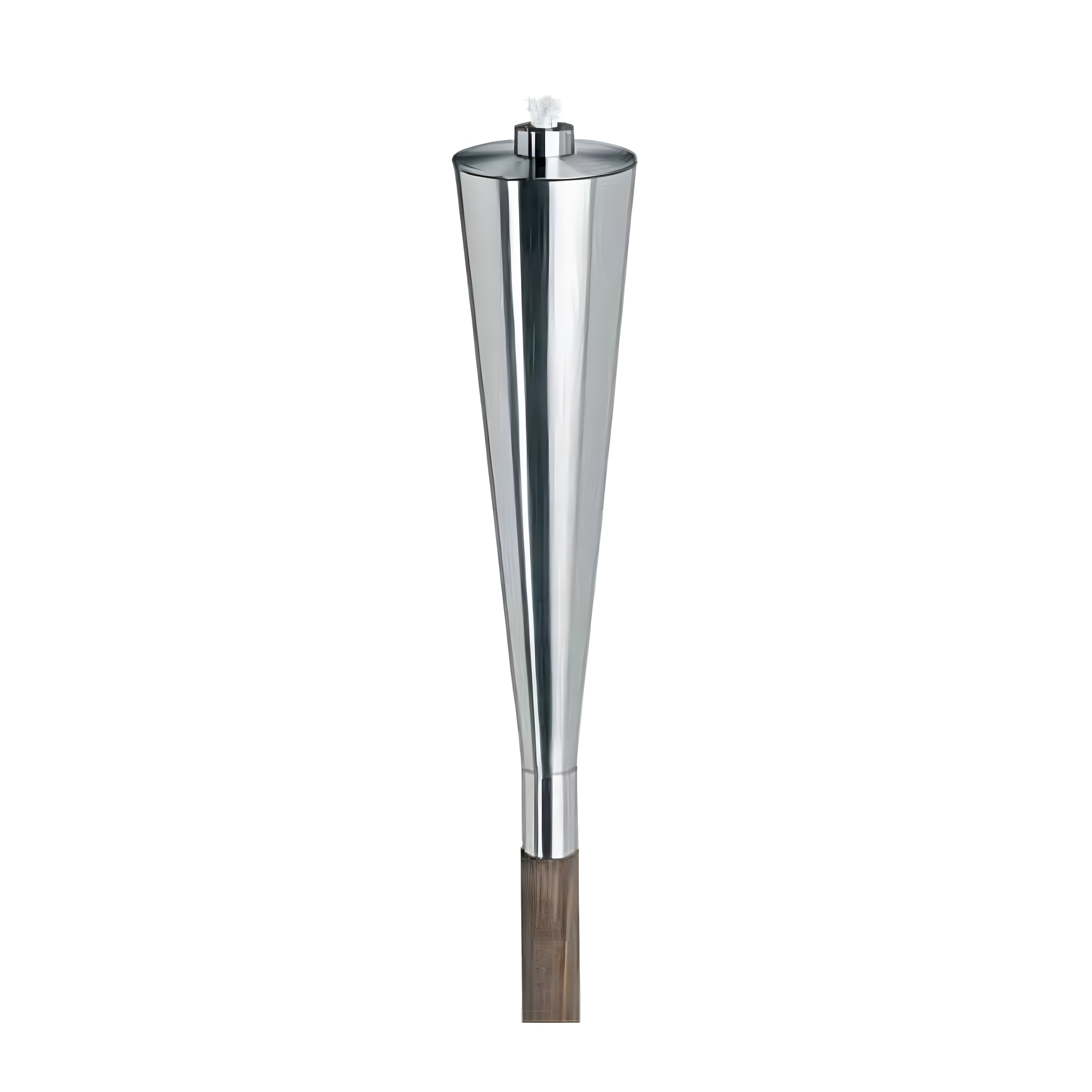 Stainless Steel and Wood Outdoor Garden Torch