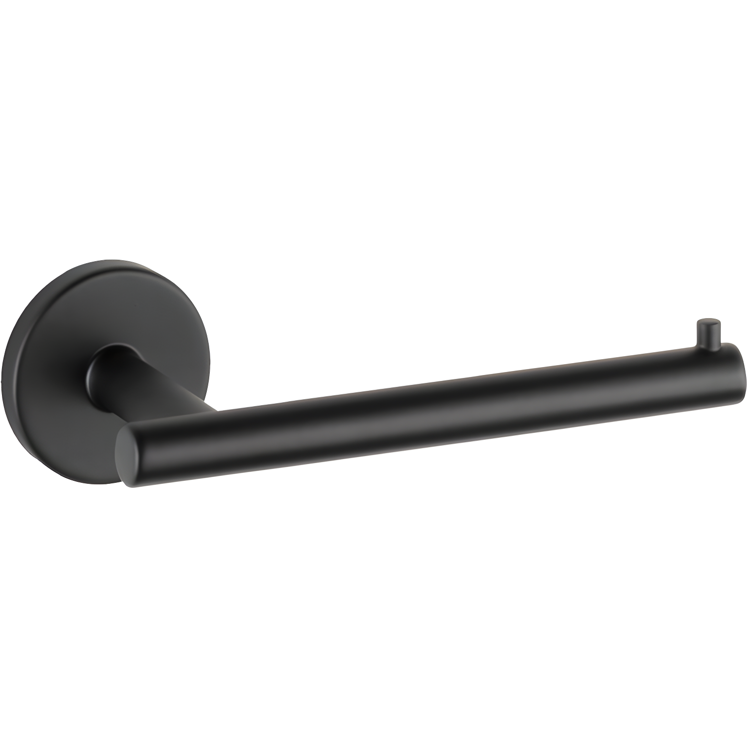 Matte Black Modern Wall Mount Toilet Paper Holder