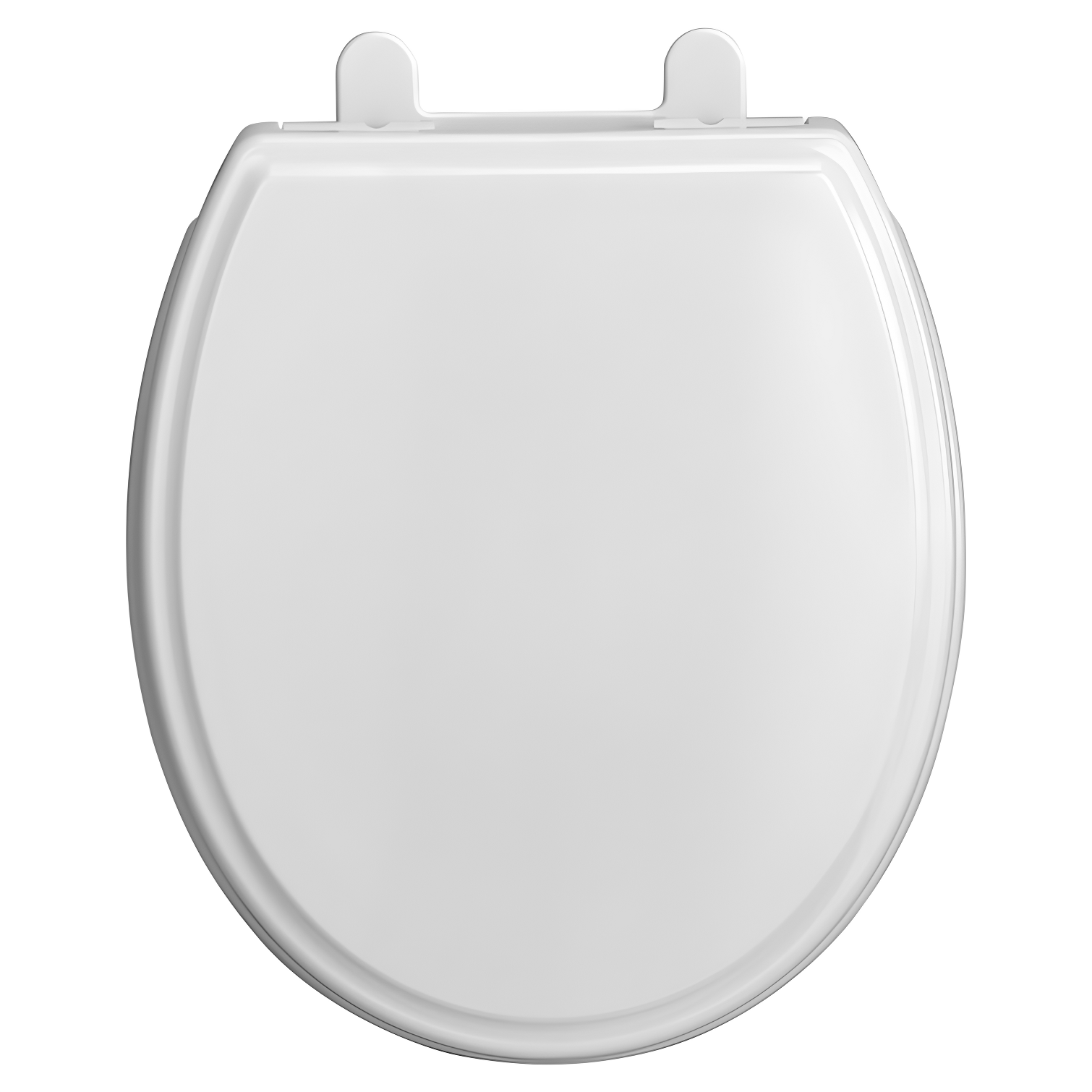 White Polypropylene Traditional Round Slow-Close Toilet Seat