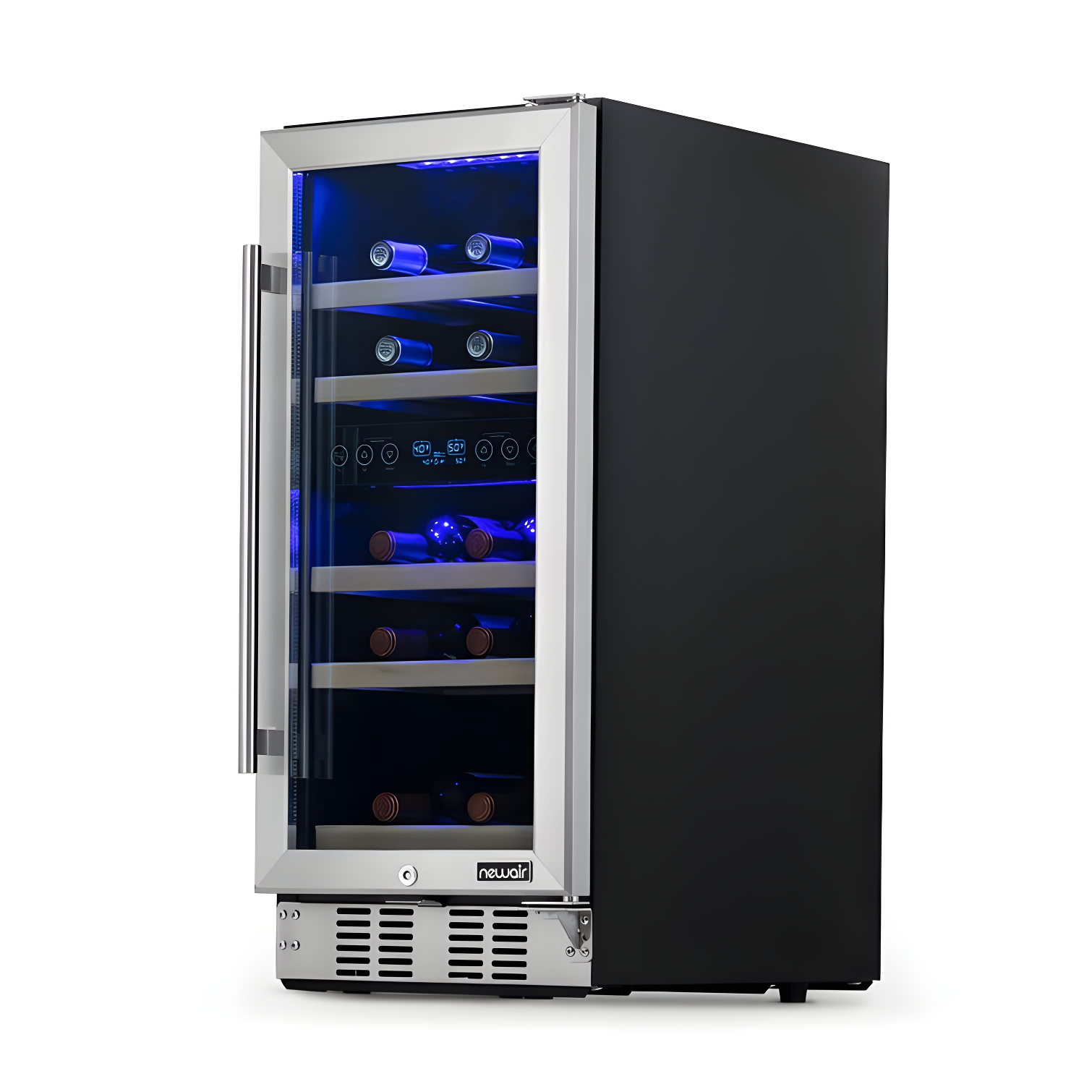 Stainless Steel Dual Zone 29-Bottle Wine Refrigerator with Interior Lighting