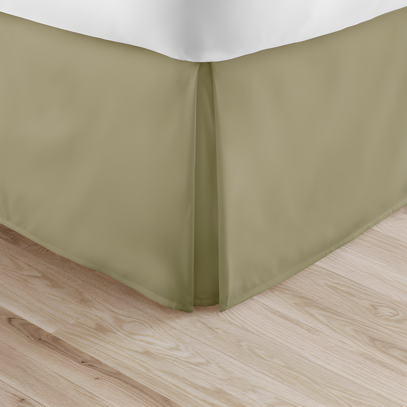 Sage Twin XL Pleated Microfiber Bed Skirt