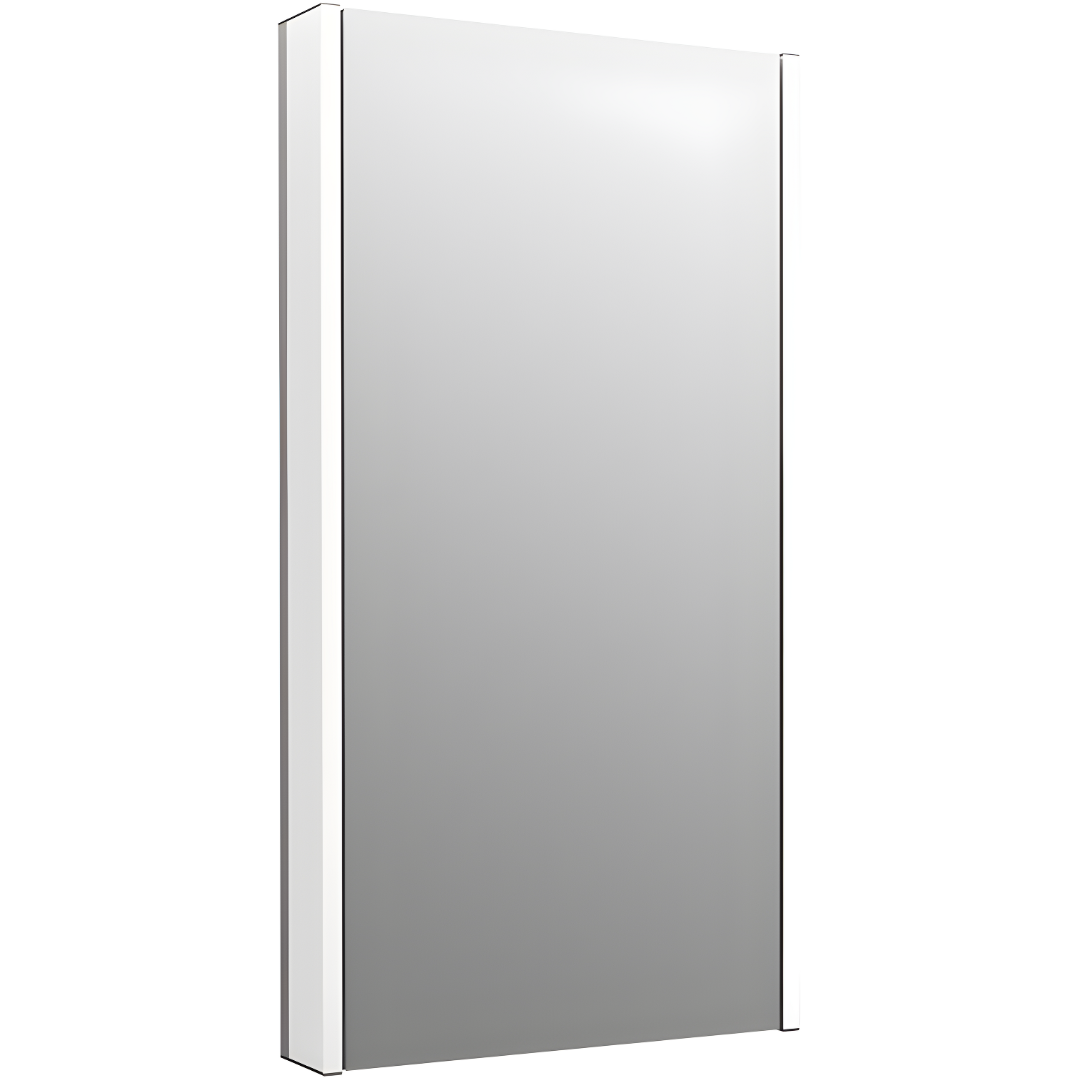 Maxstow Dark Anodized Aluminum LED Medicine Cabinet