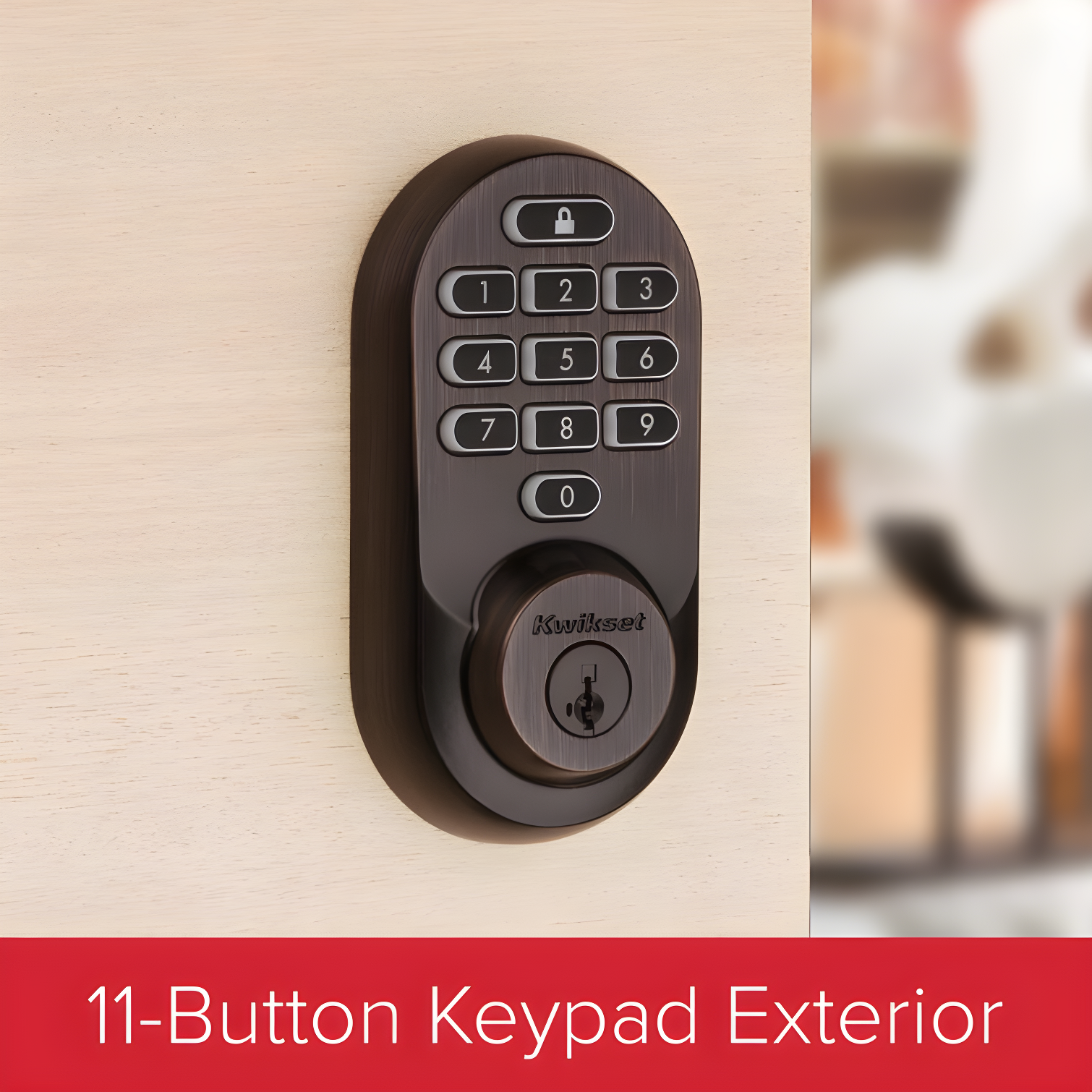 Kwikset Venetian Bronze Wi-Fi Keypad Smart Deadbolt