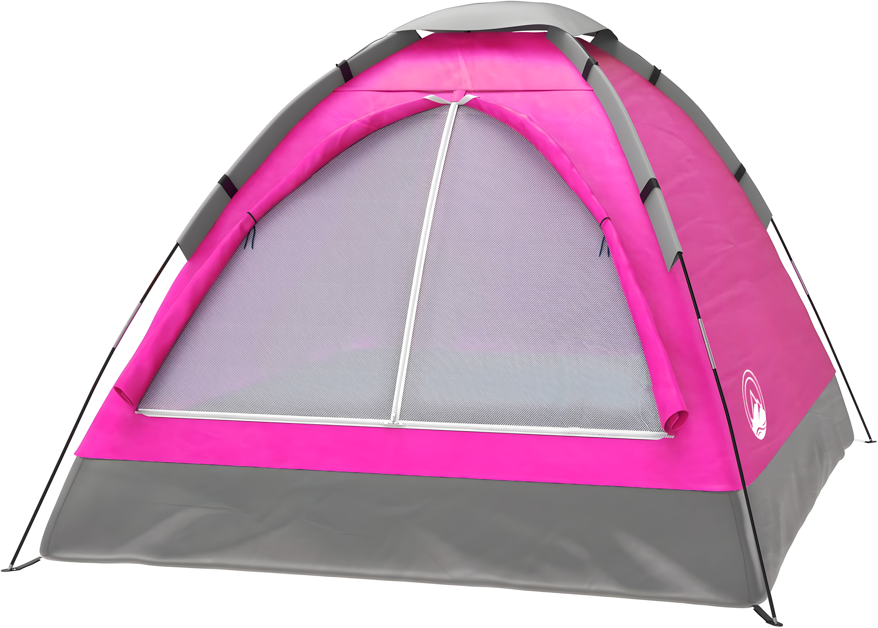 Pink 2-Person Dome Camping Tent with Carry Bag