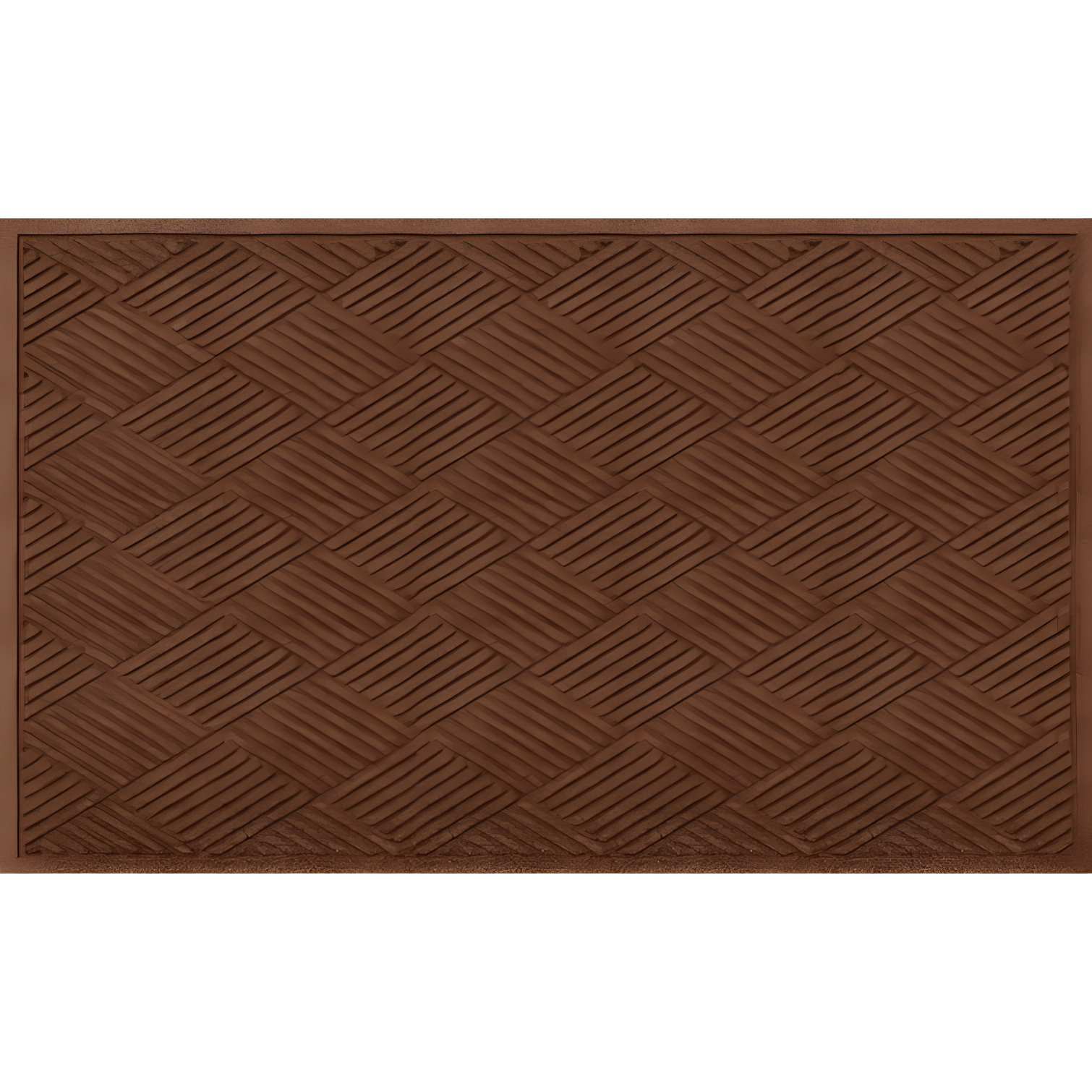 WaterHog Diamonds 2x3 ft Brown Rubber Outdoor Doormat