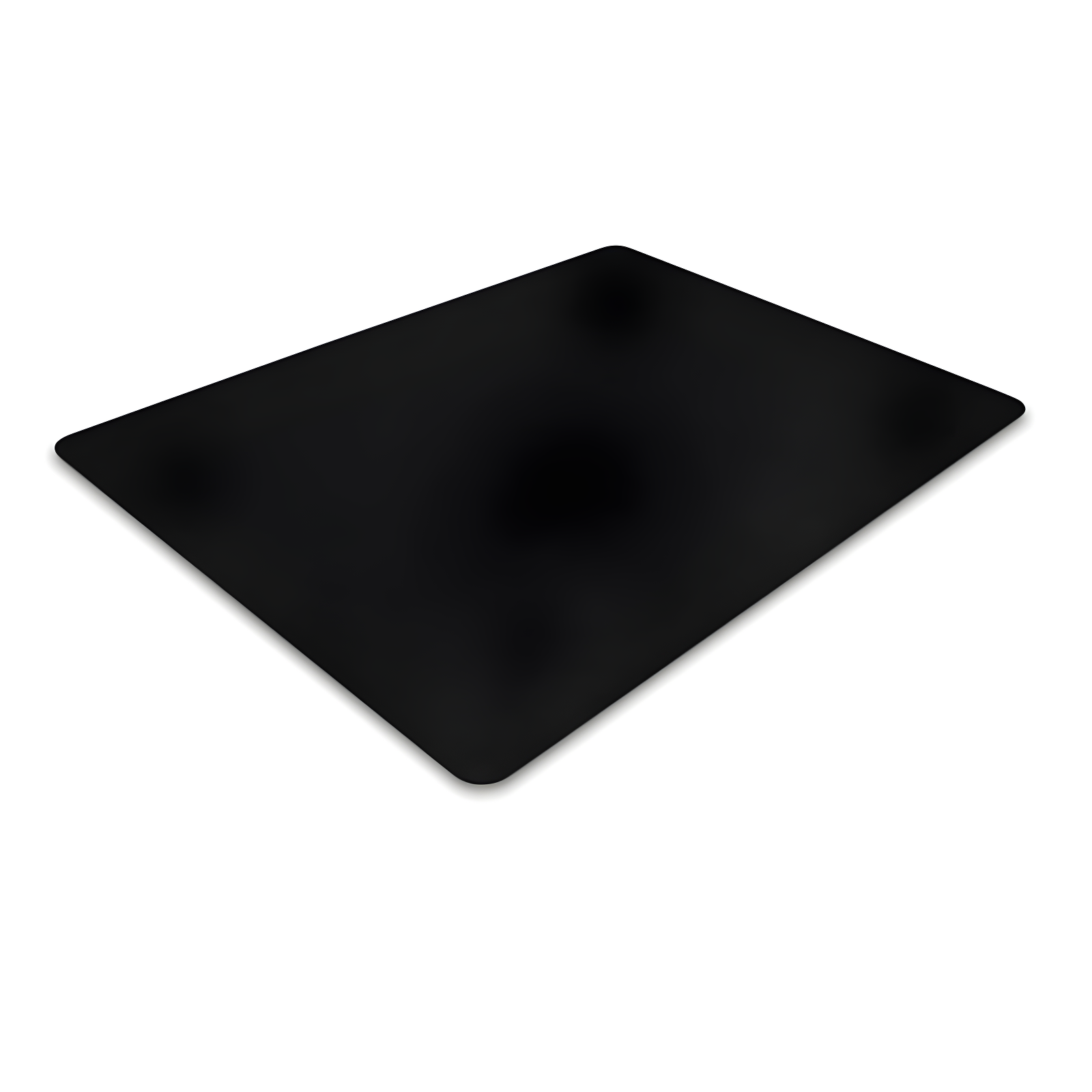 Advantagemat Black Vinyl Rectangular Office Chair Mat 29.5" x 47"