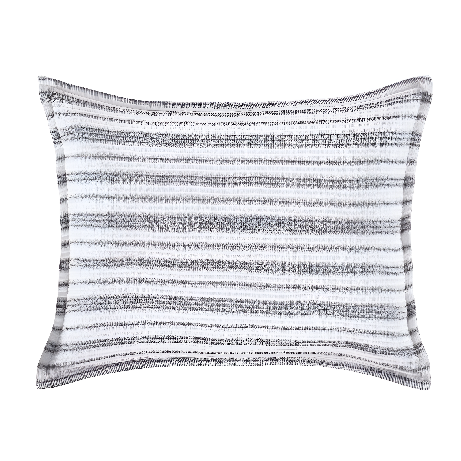 Coachella Standard White and Gray Cotton Sham