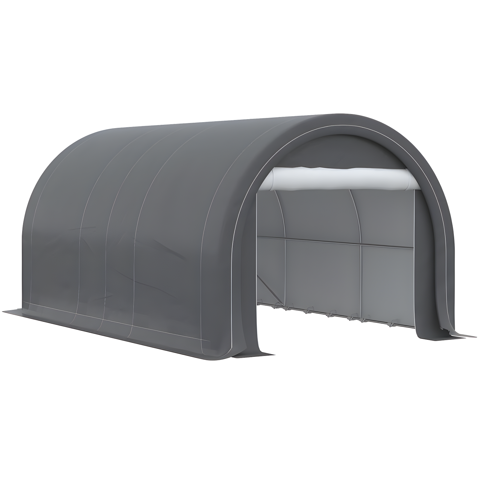 Gray 10' x 16' Portable Carport Storage Tent