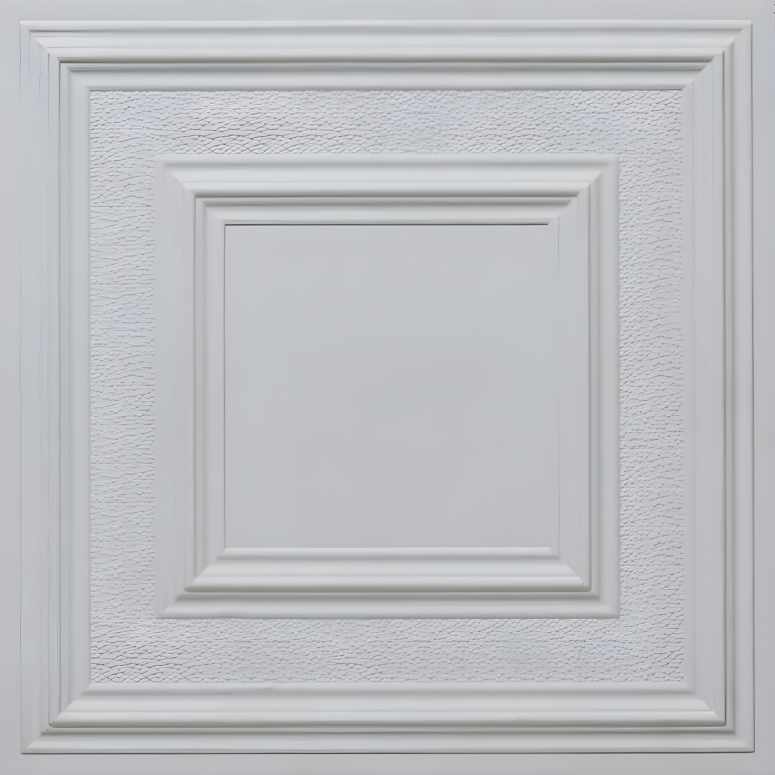 Savannah Matte White Faux Tin 2x2 PVC Ceiling Tile