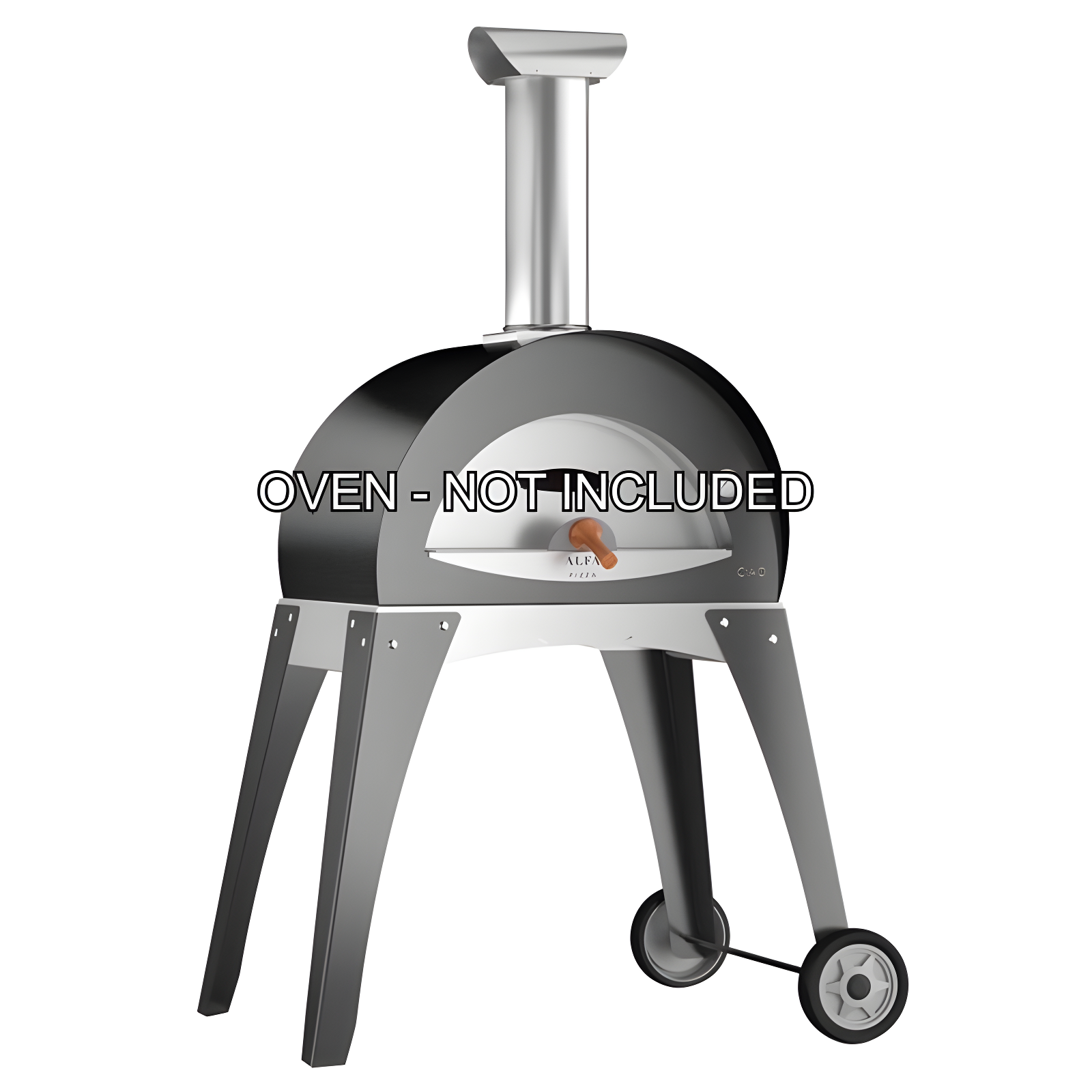 Alfa Gray Stainless Steel Grill Legs for Pizza Oven