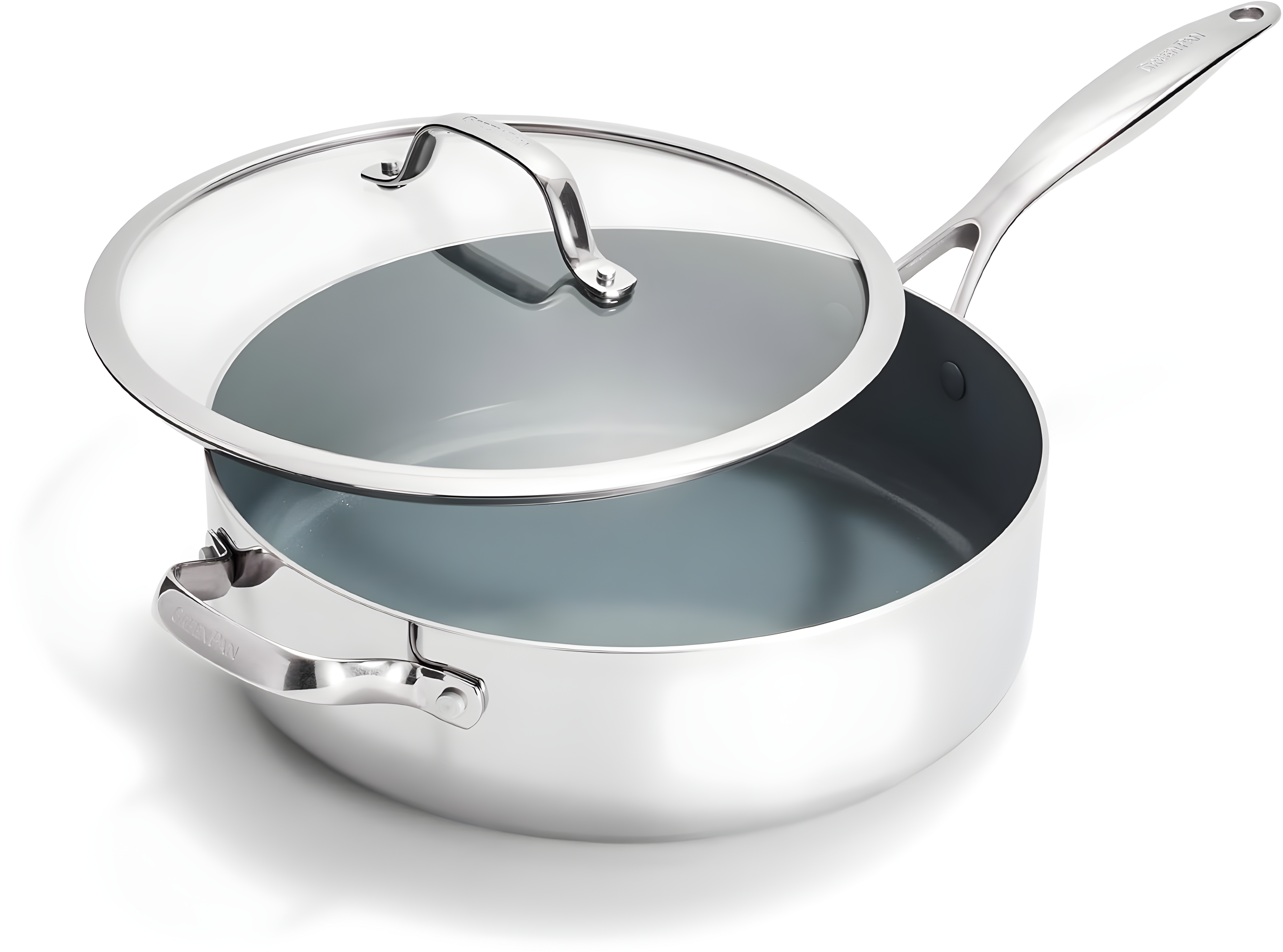 Valencia Pro 5-Quart Stainless Steel Nonstick Saute Pan with Lid