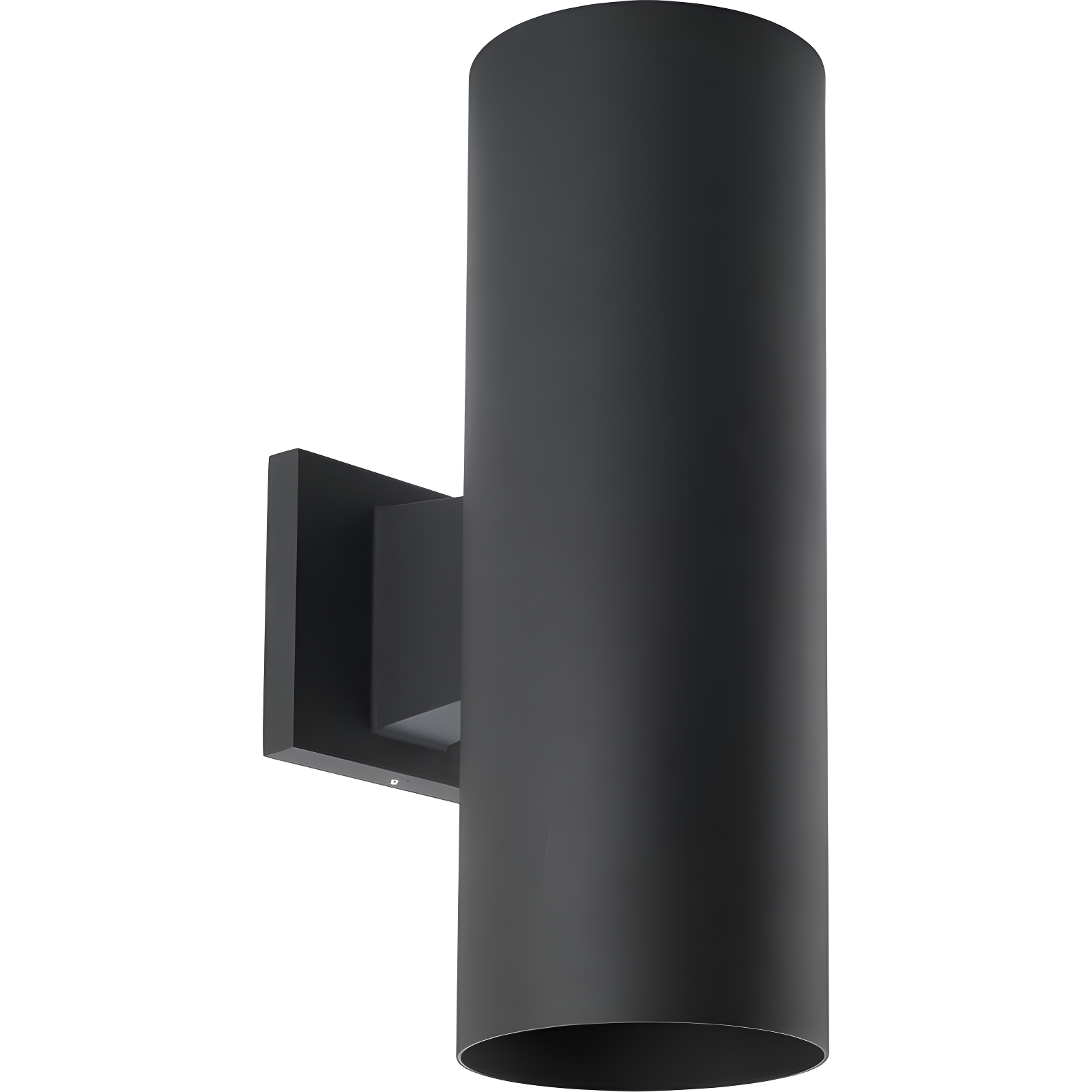 14" Black Pewter Aluminum Dimmable Cylinder Wall Light