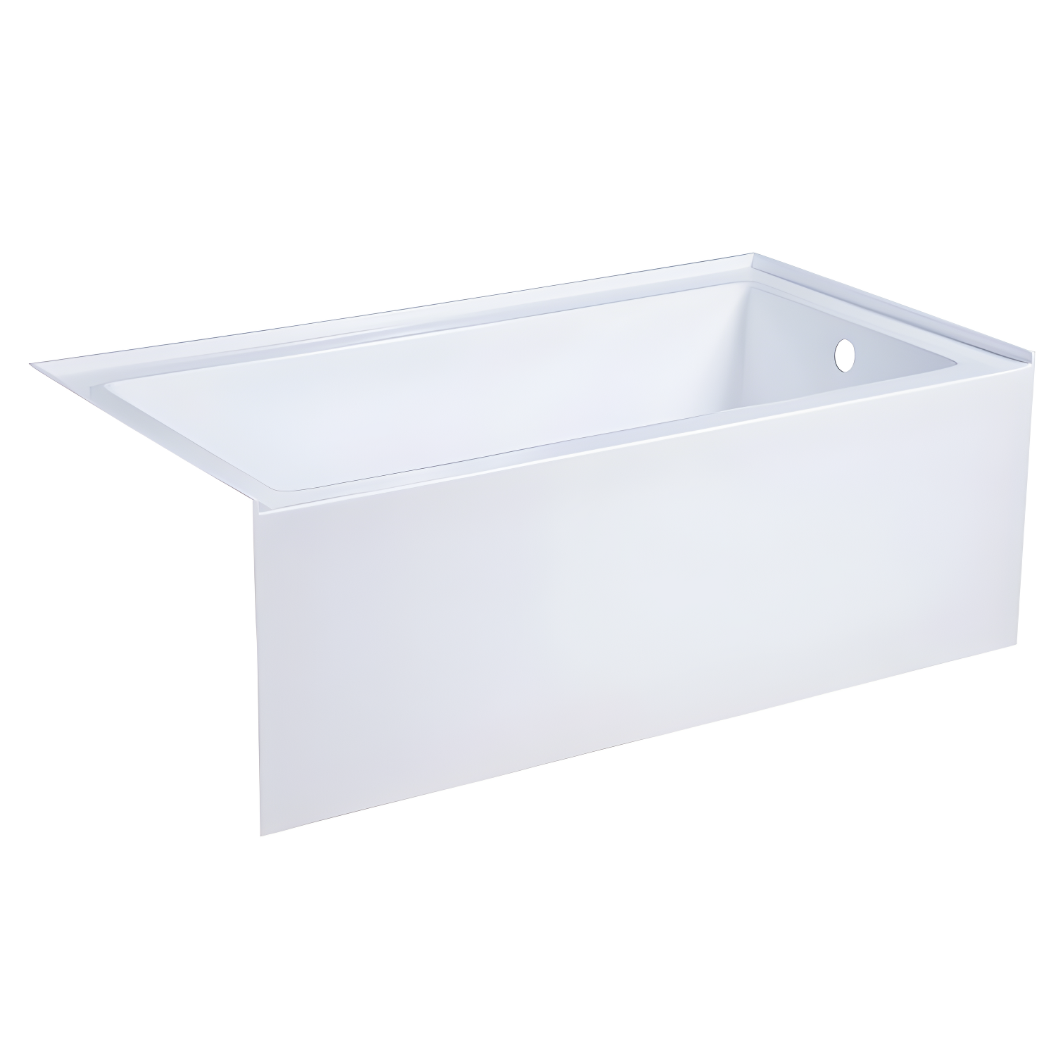 Aqua Eden 54-Inch White Acrylic Alcove Tub