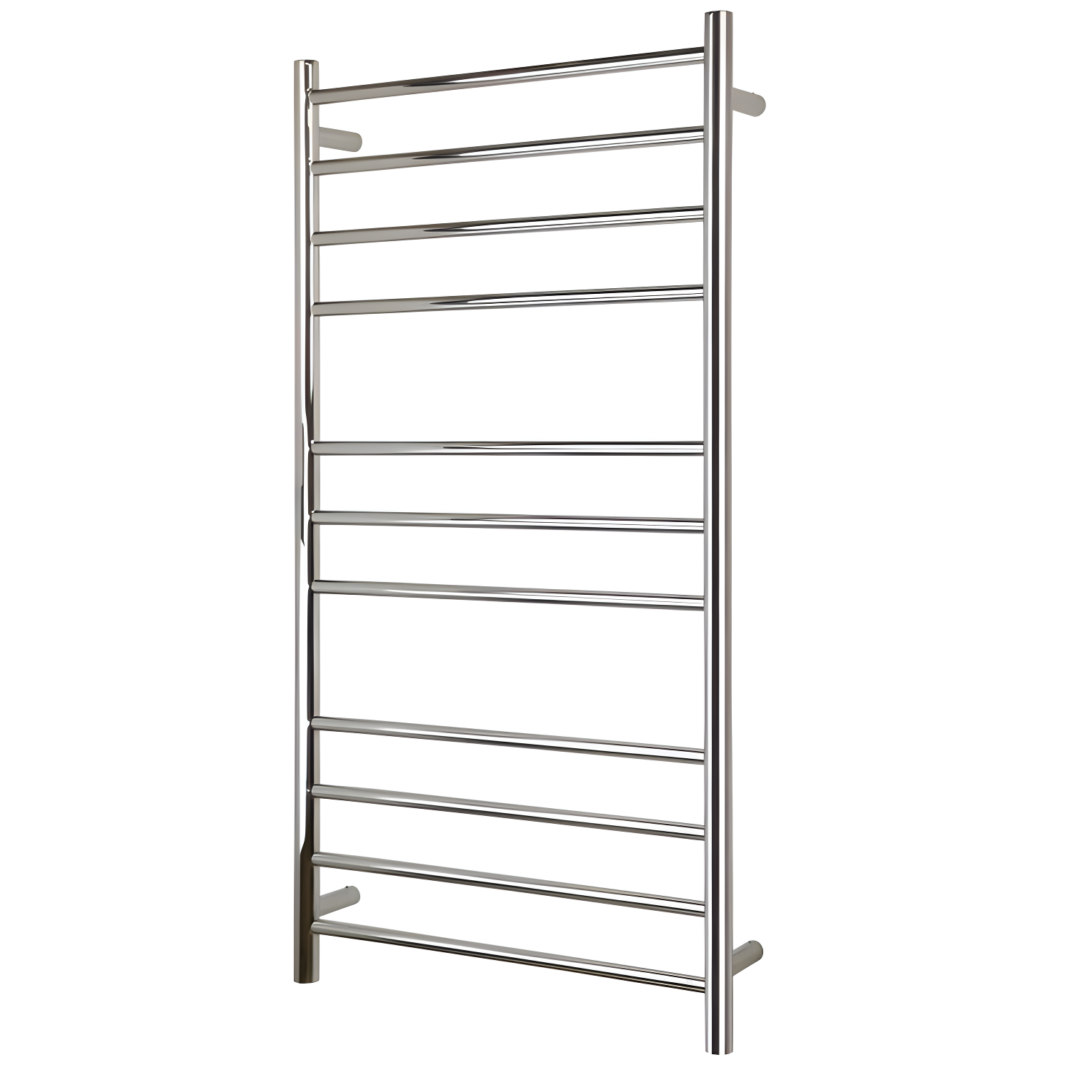 Ontario XL Polished Stainless Steel Wall-Mounted 11-Bar Towel Warmer