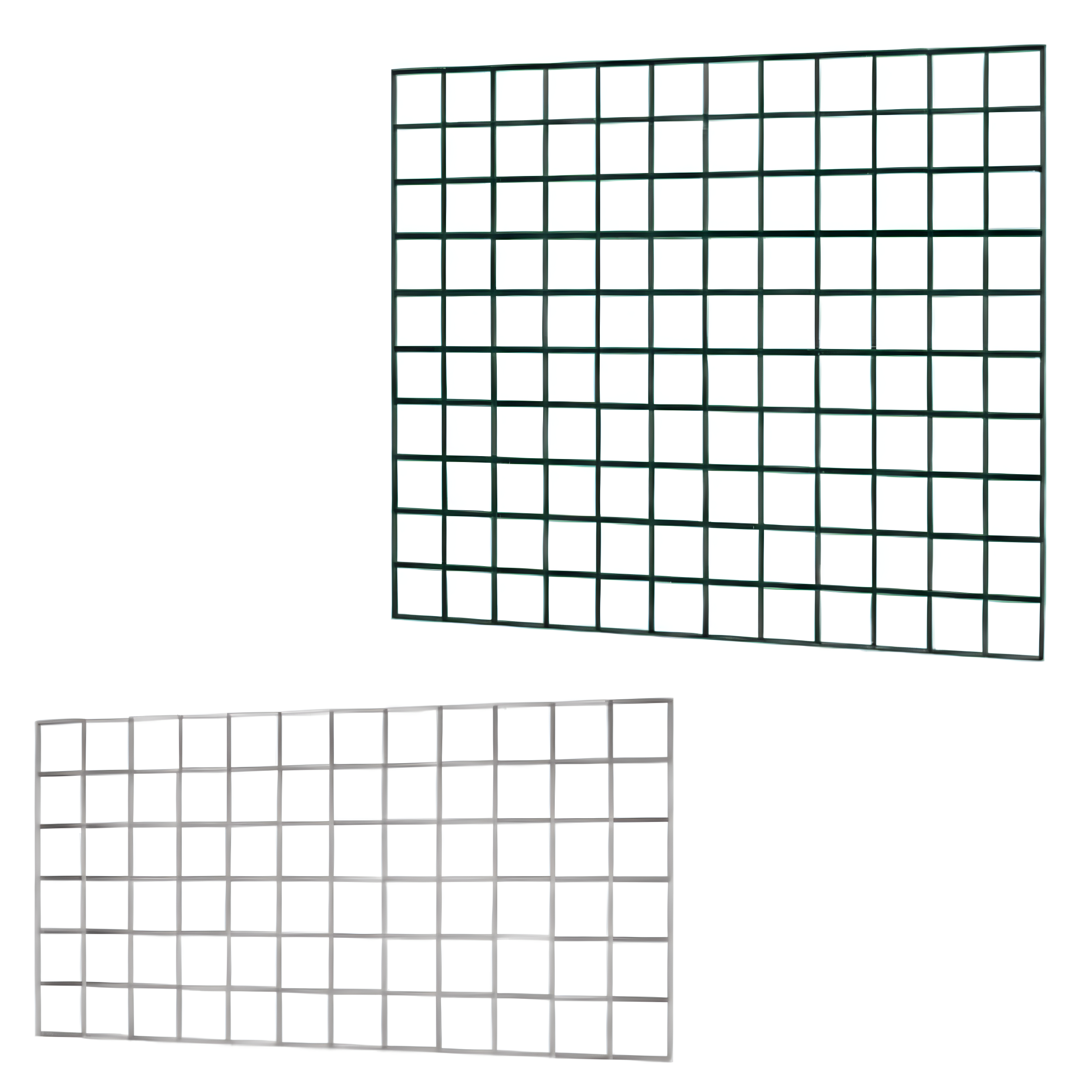 Green Epoxy 48x24 Wall Mount Wire Grid