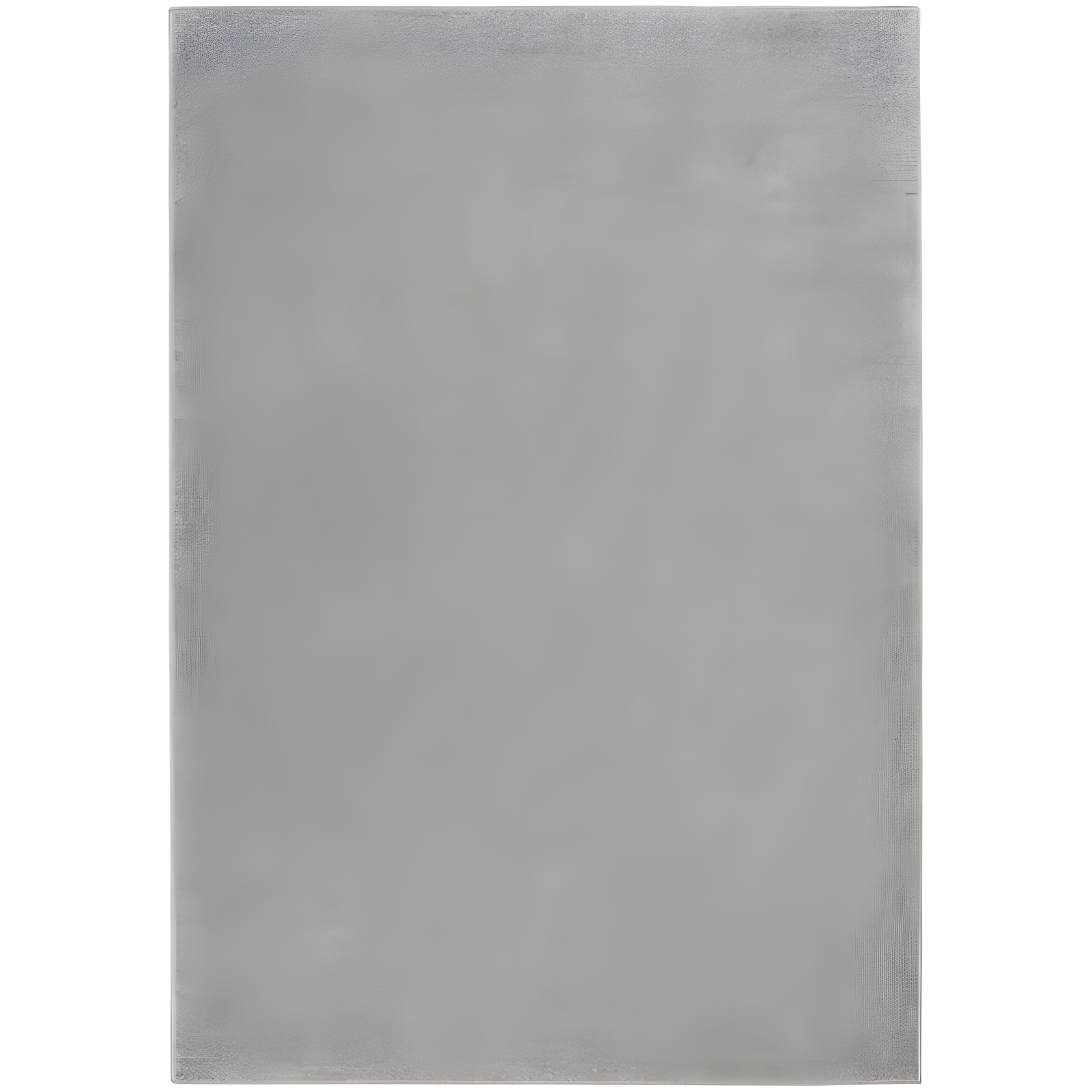 Silver Grey Rectangular Synthetic Easy Care Rug 6' x 9'