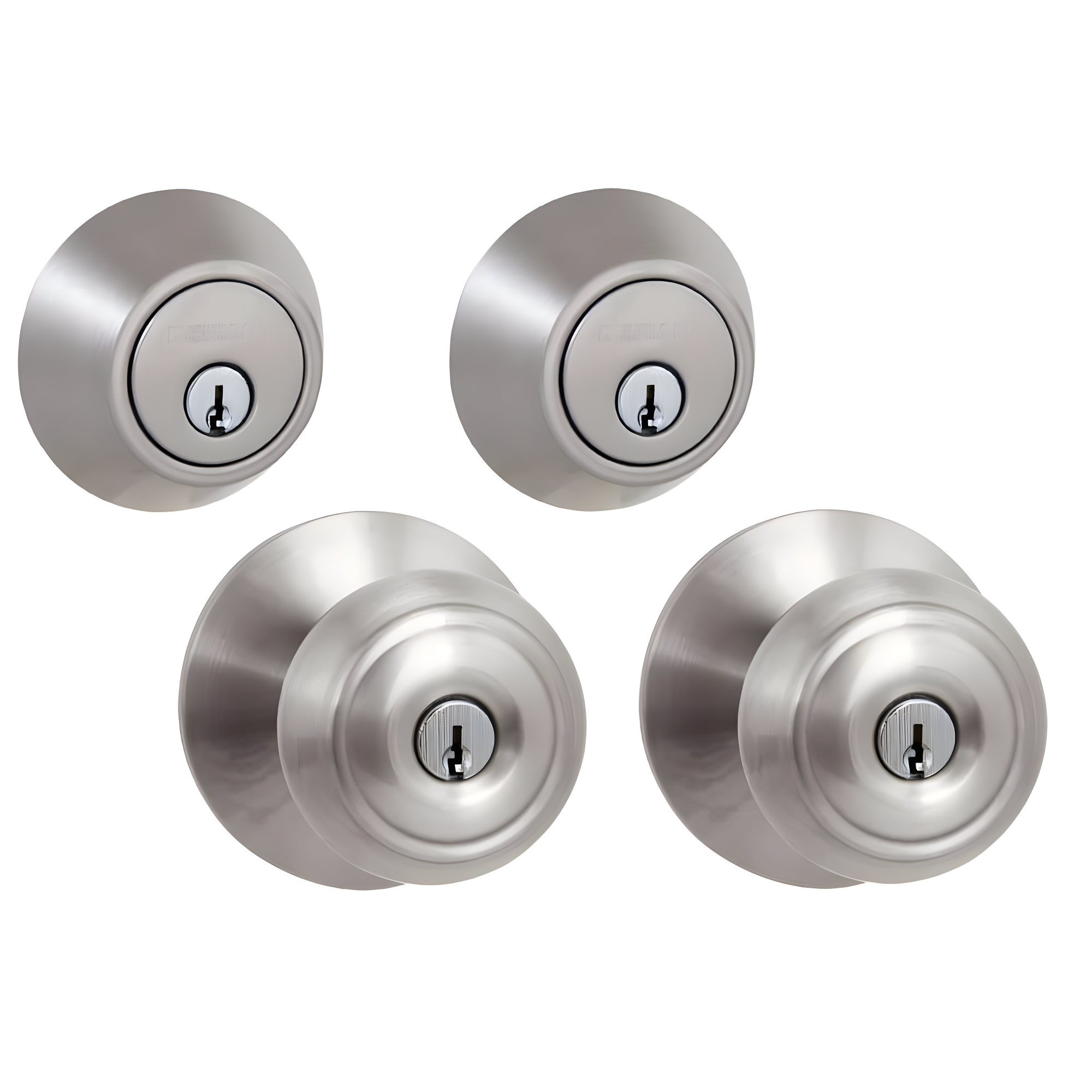 Hartford Satin Nickel Single Cylinder Keyed Entry Knob and Deadbolt Set