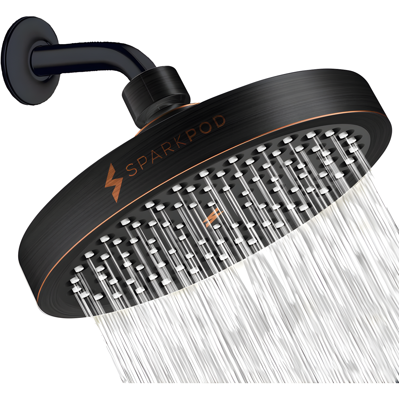 Oil-Rubbed Bronze Adjustable Rain Shower Head with Filter