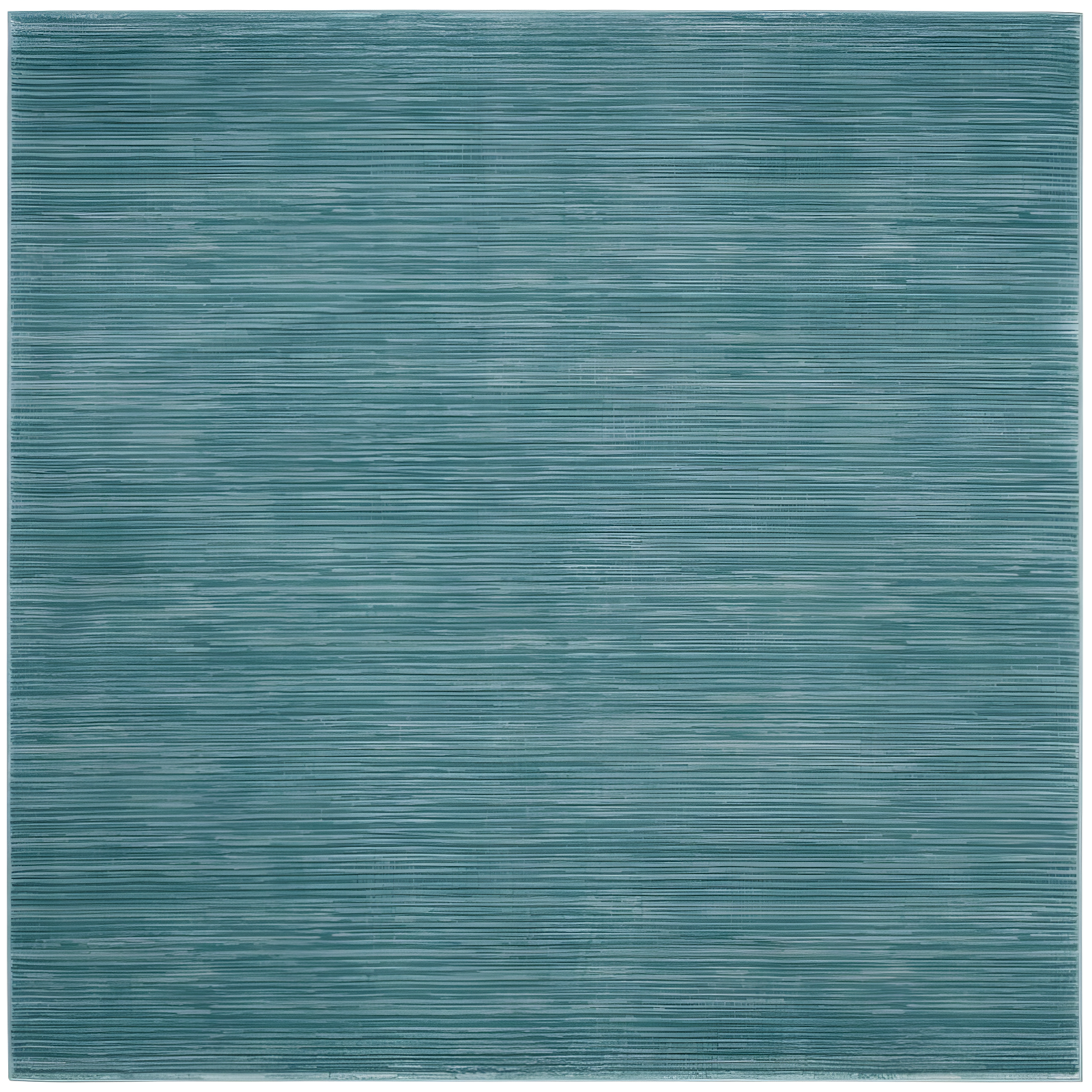 Aqua Synthetic Square Easy Care Indoor Area Rug