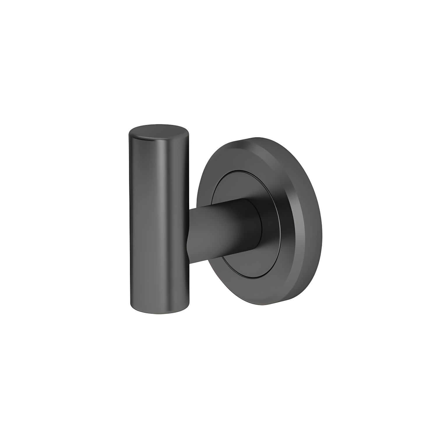 Matte Black Powder Coated Single Robe Hook