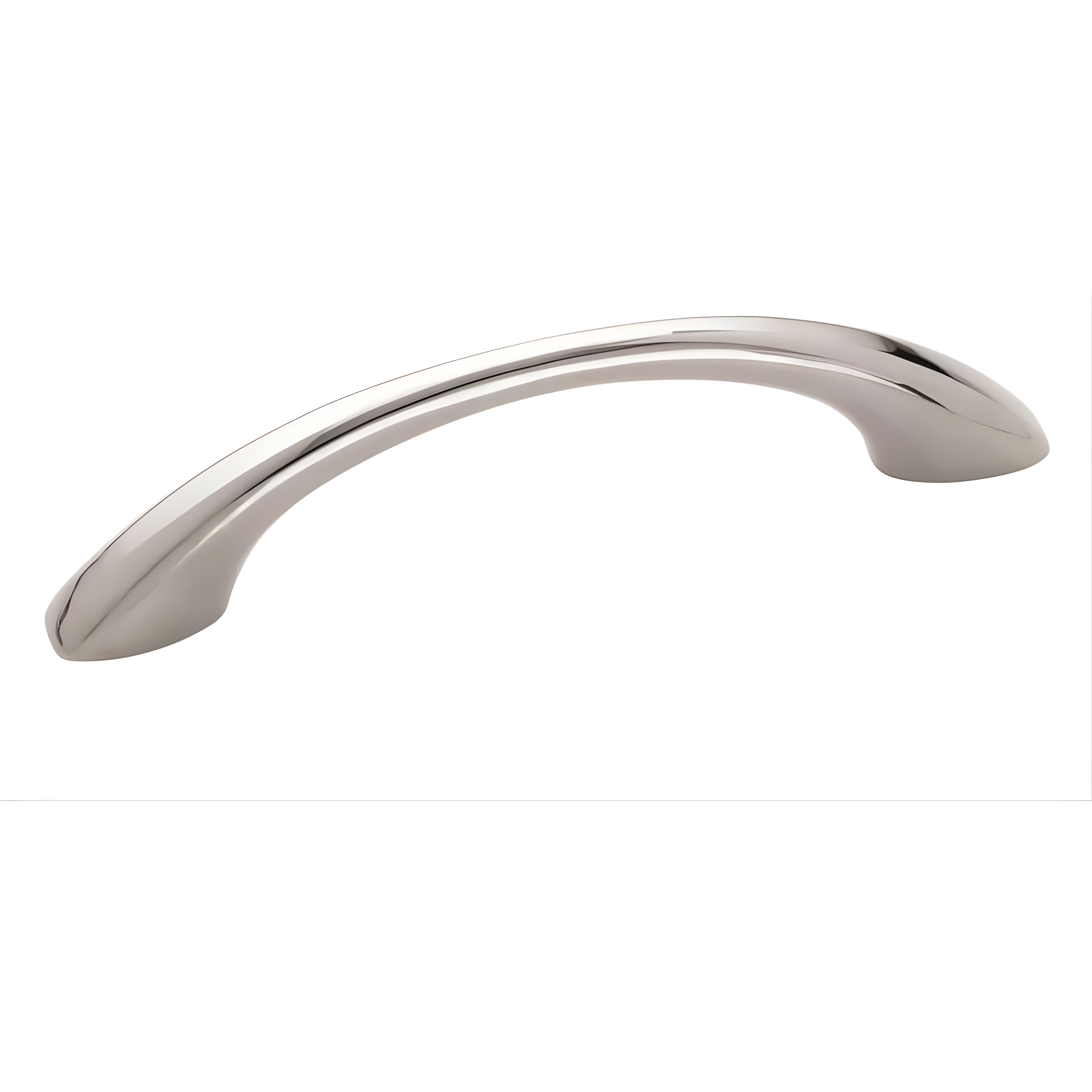 Polished Chrome 3-3/4 Inch Modern Cabinet Pull