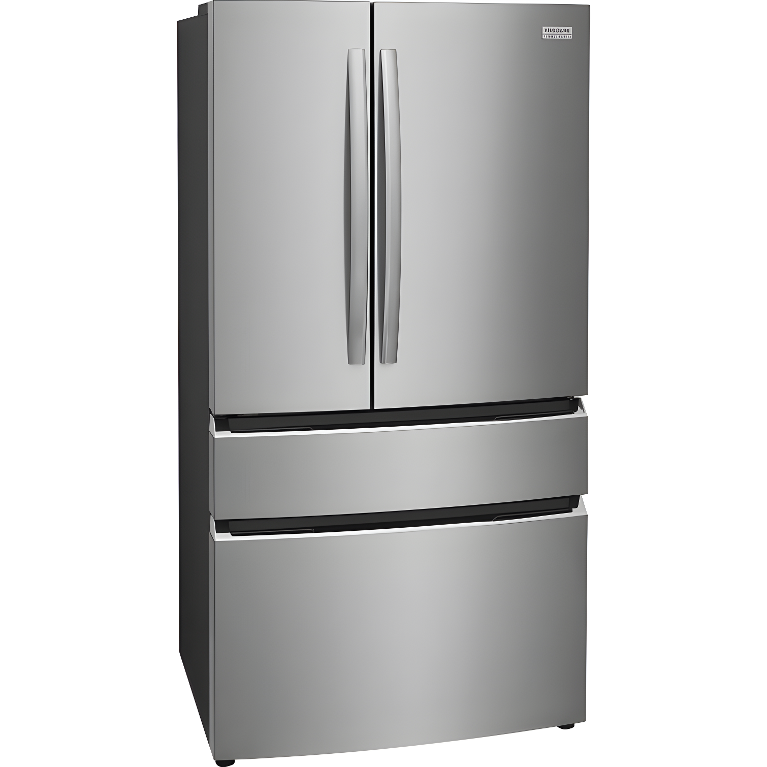 Elegant 36" Smart French Door Refrigerator with Ice Maker in Stainless Steel