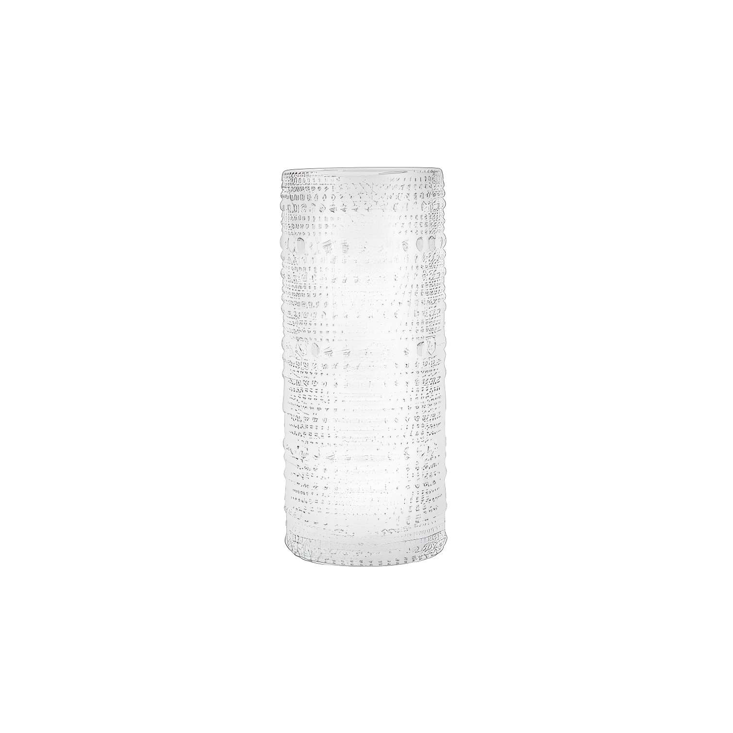 Clear Beaded Hobnail 11oz Highball Glass Set