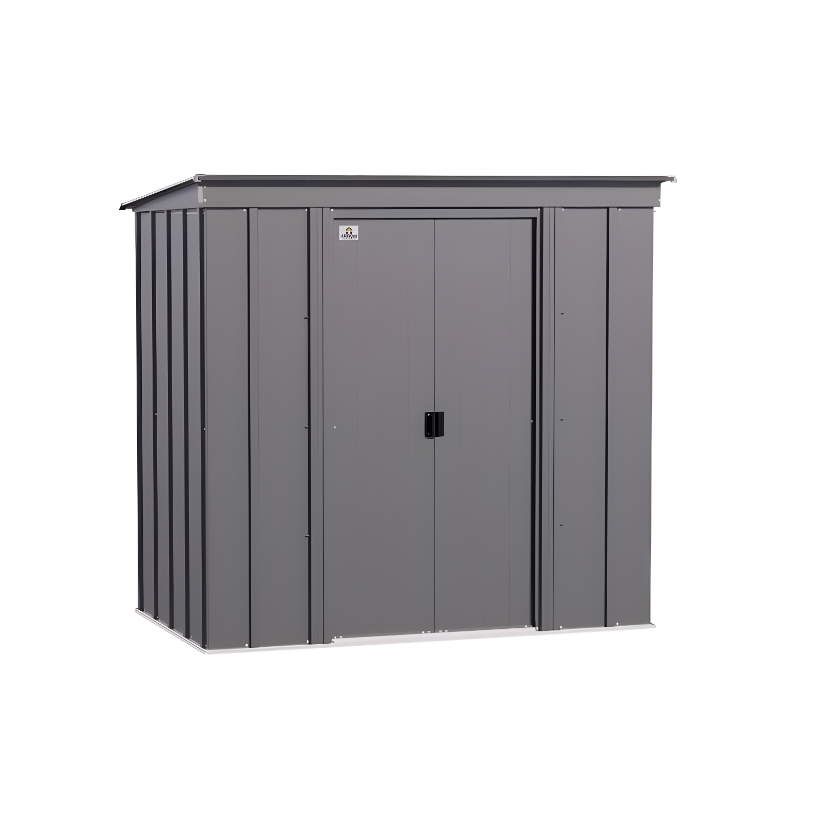 6 ft. x 4 ft. Charcoal Steel Vertical Storage Shed