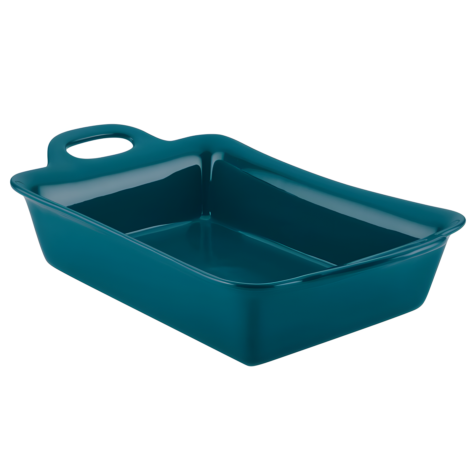 Teal Ceramic 9x13 Rectangular Baker with Extra-Wide Handles