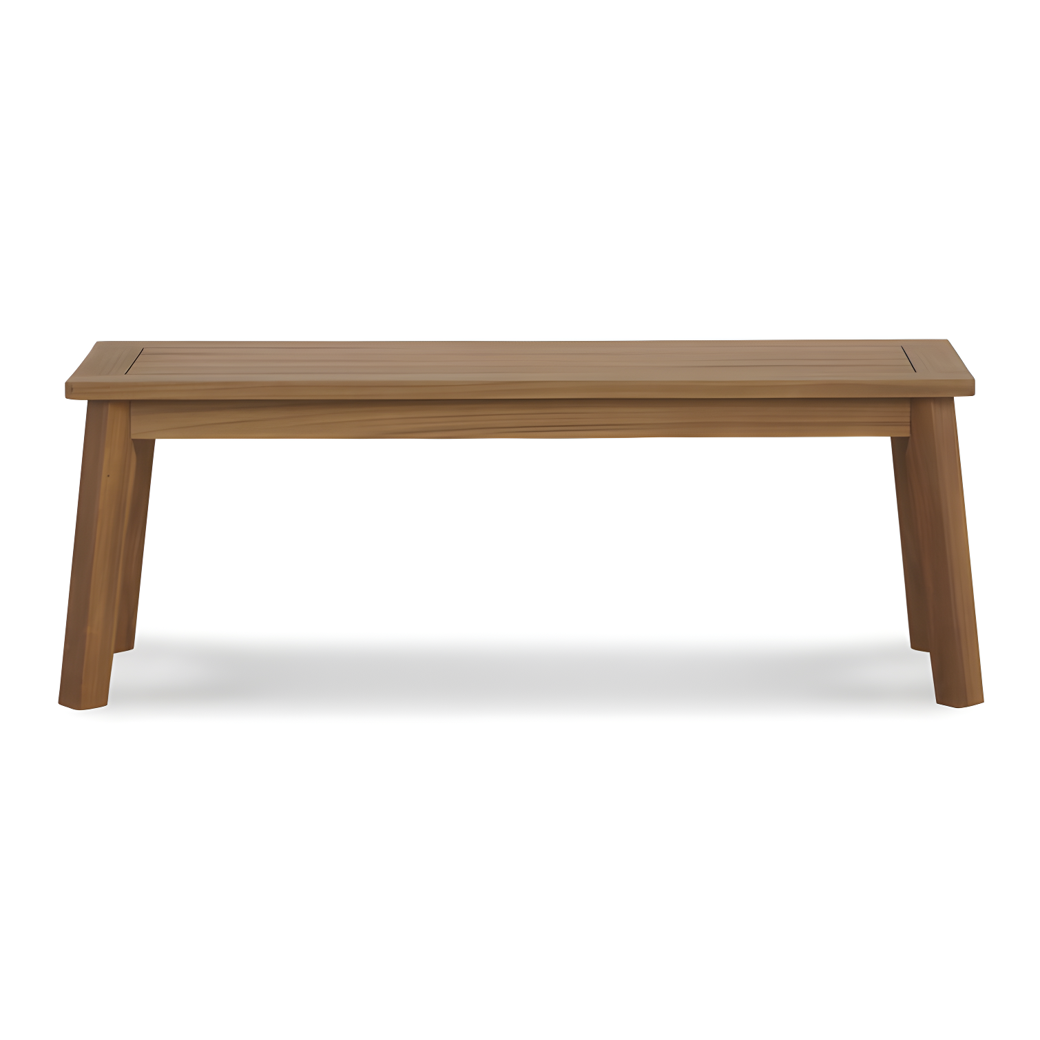 Janiyah Light Brown Solid Acacia 46'' Outdoor Dining Bench