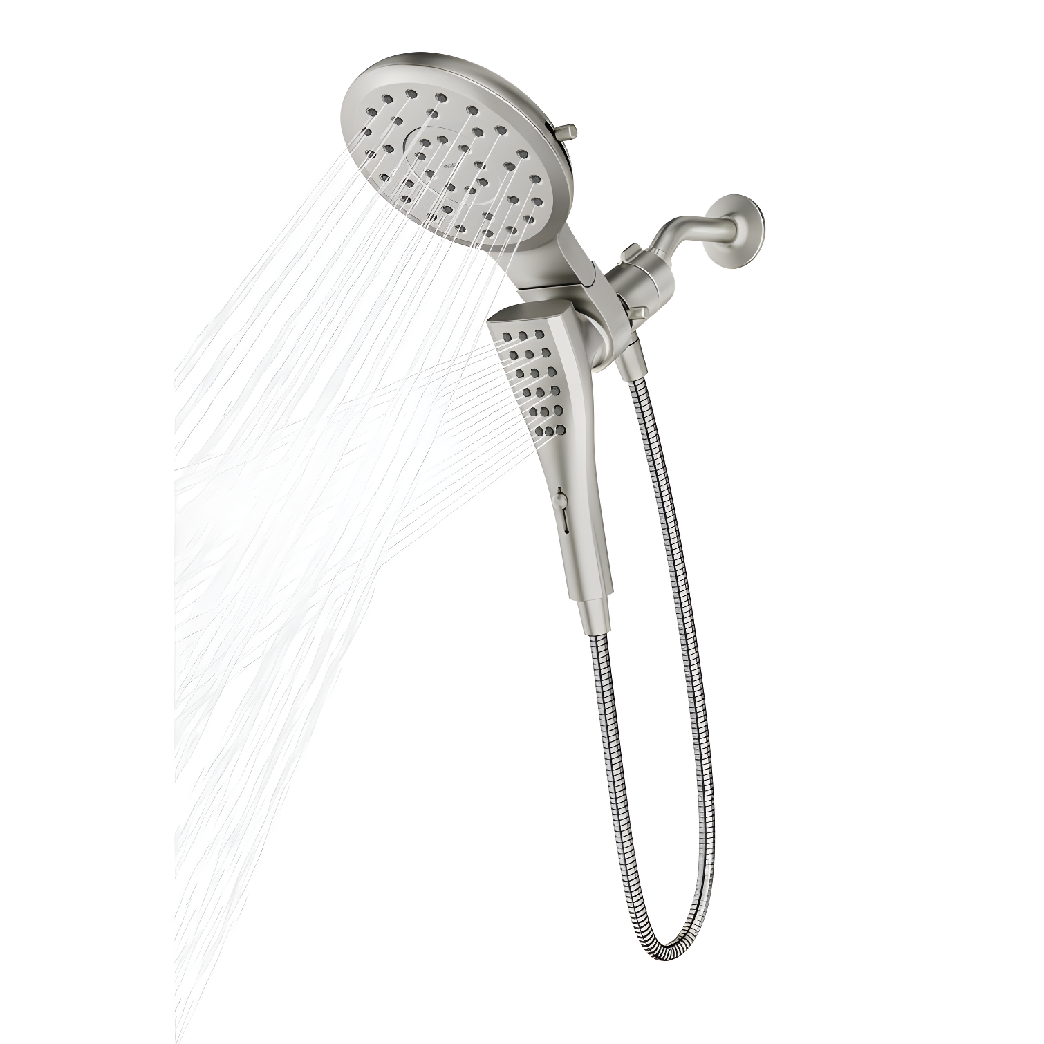 Moen Brushed Nickel 8-Setting Rain and Handheld Showerhead Combo