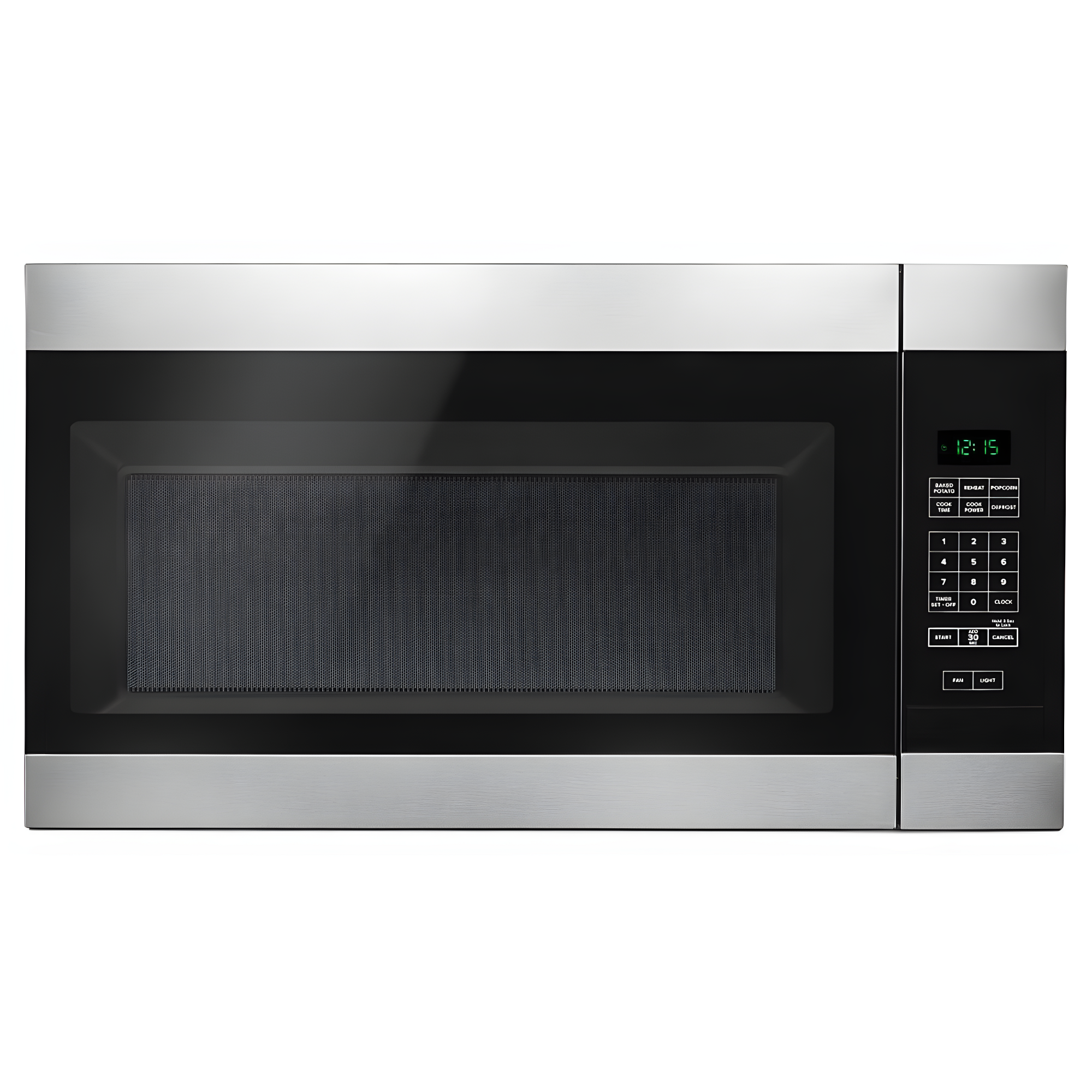 Sleek Over-the-Range 1.6 Cu. ft. Stainless Steel Microwave