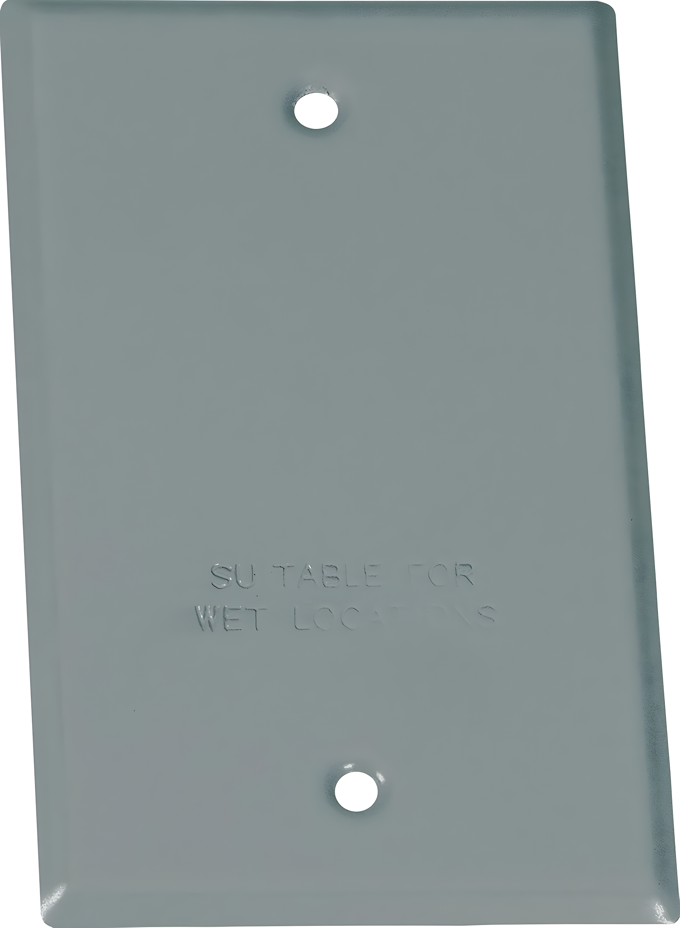 Gray Steel 1-Gang Weatherproof Flat Box Cover