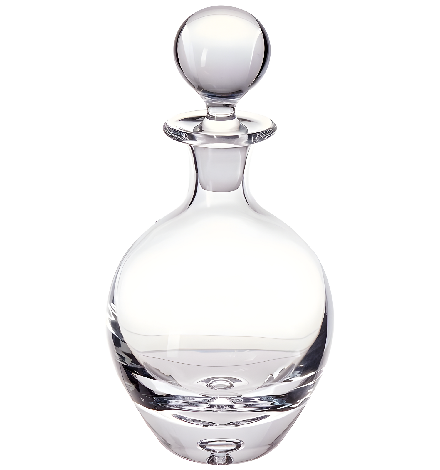 European-Made Lead-Free Crystal Glass Decanter with Stopper