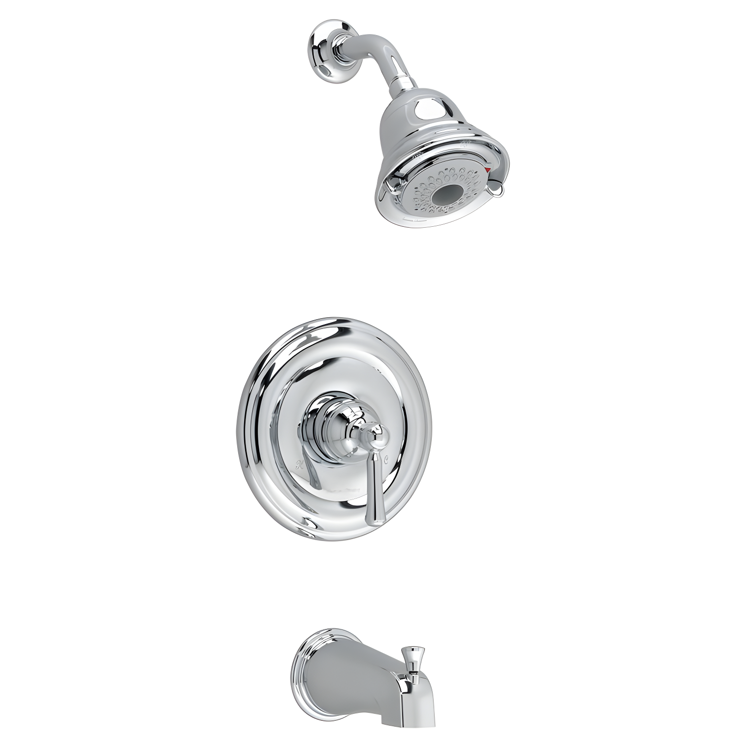 Polished Chrome Traditional Wall Mounted Shower Faucet